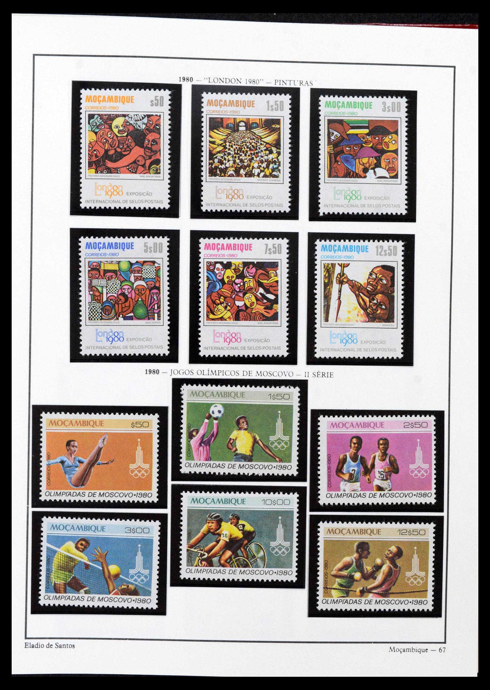 38756 0041 - Postzegelverzameling 38756 Mozambique 1975-2010.