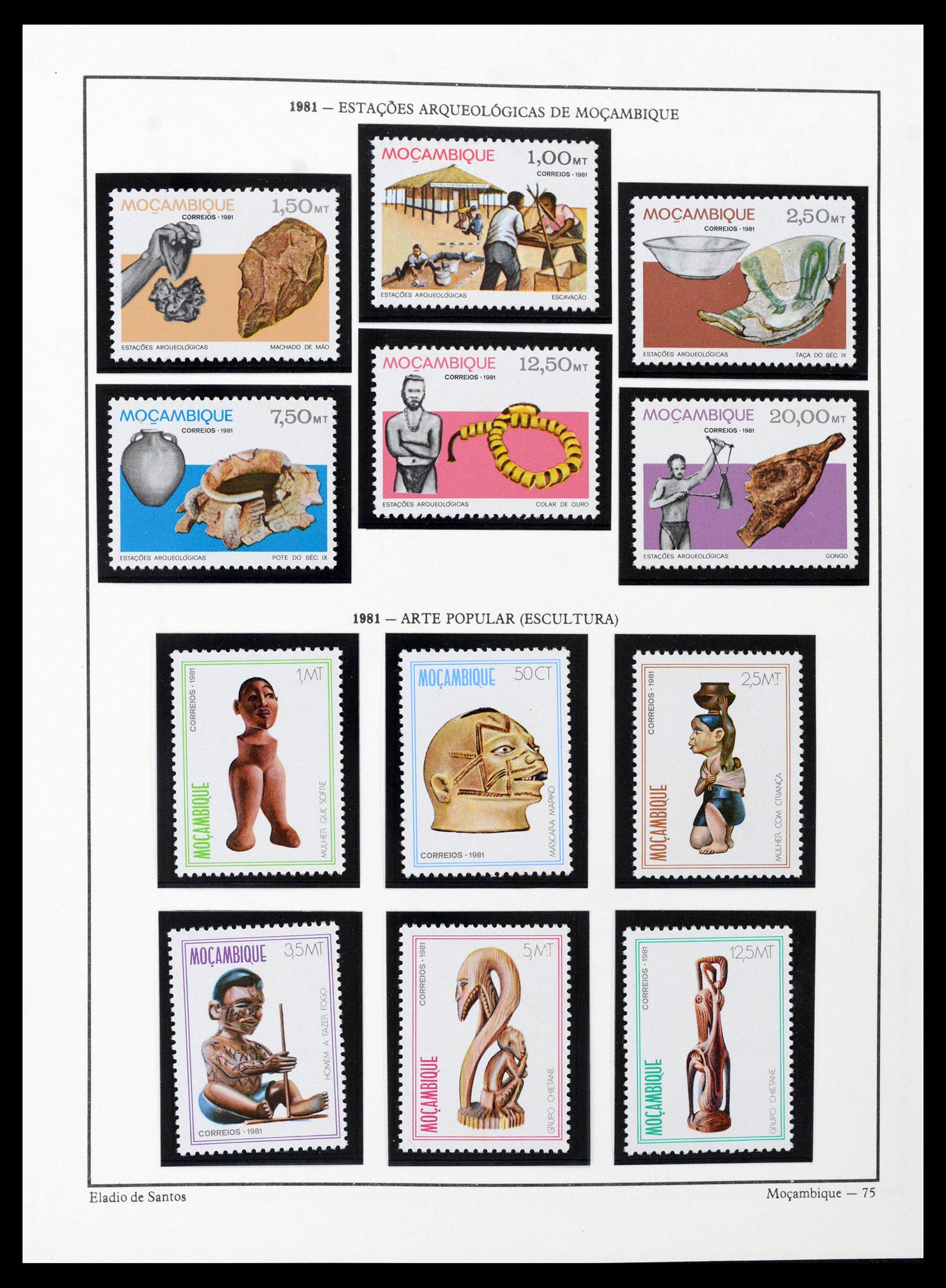 38756 0049 - Postzegelverzameling 38756 Mozambique 1975-2010.