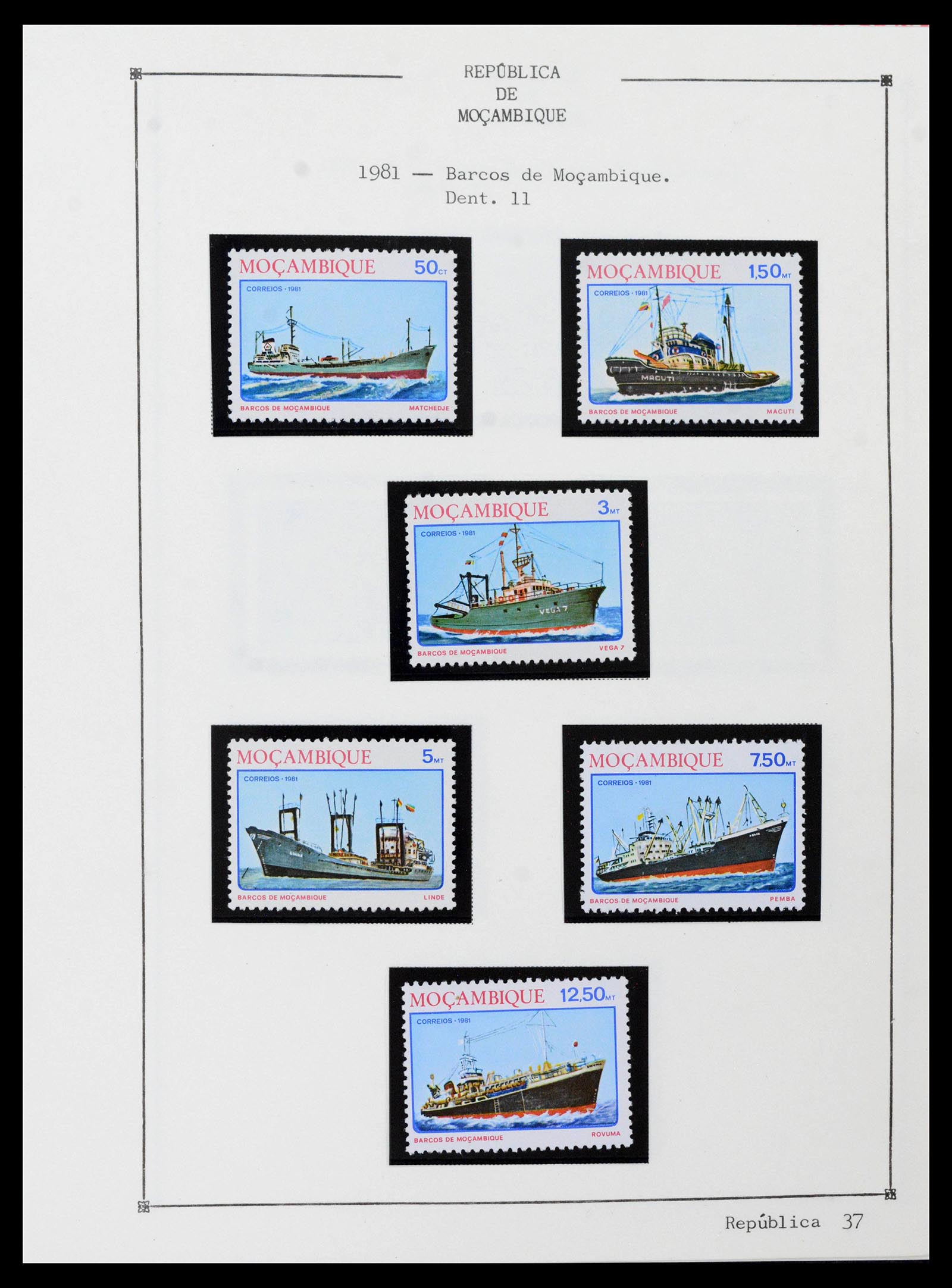 38756 0051 - Postzegelverzameling 38756 Mozambique 1975-2010.