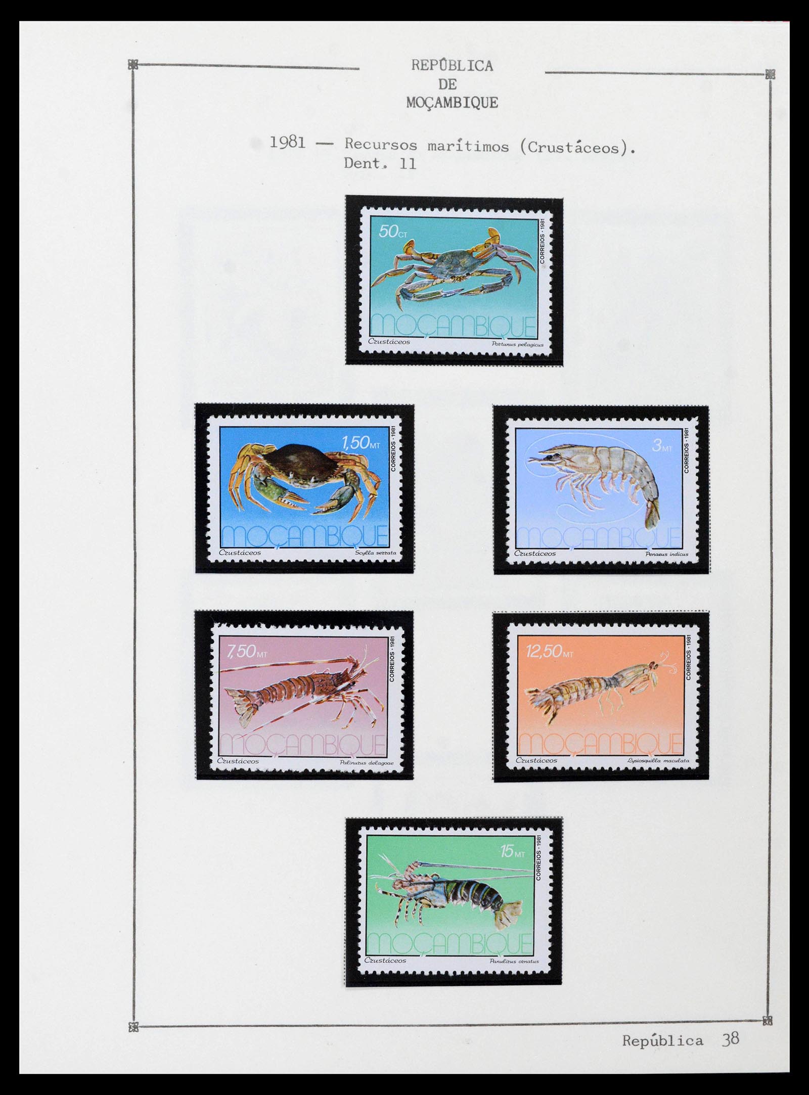 38756 0052 - Postzegelverzameling 38756 Mozambique 1975-2010.