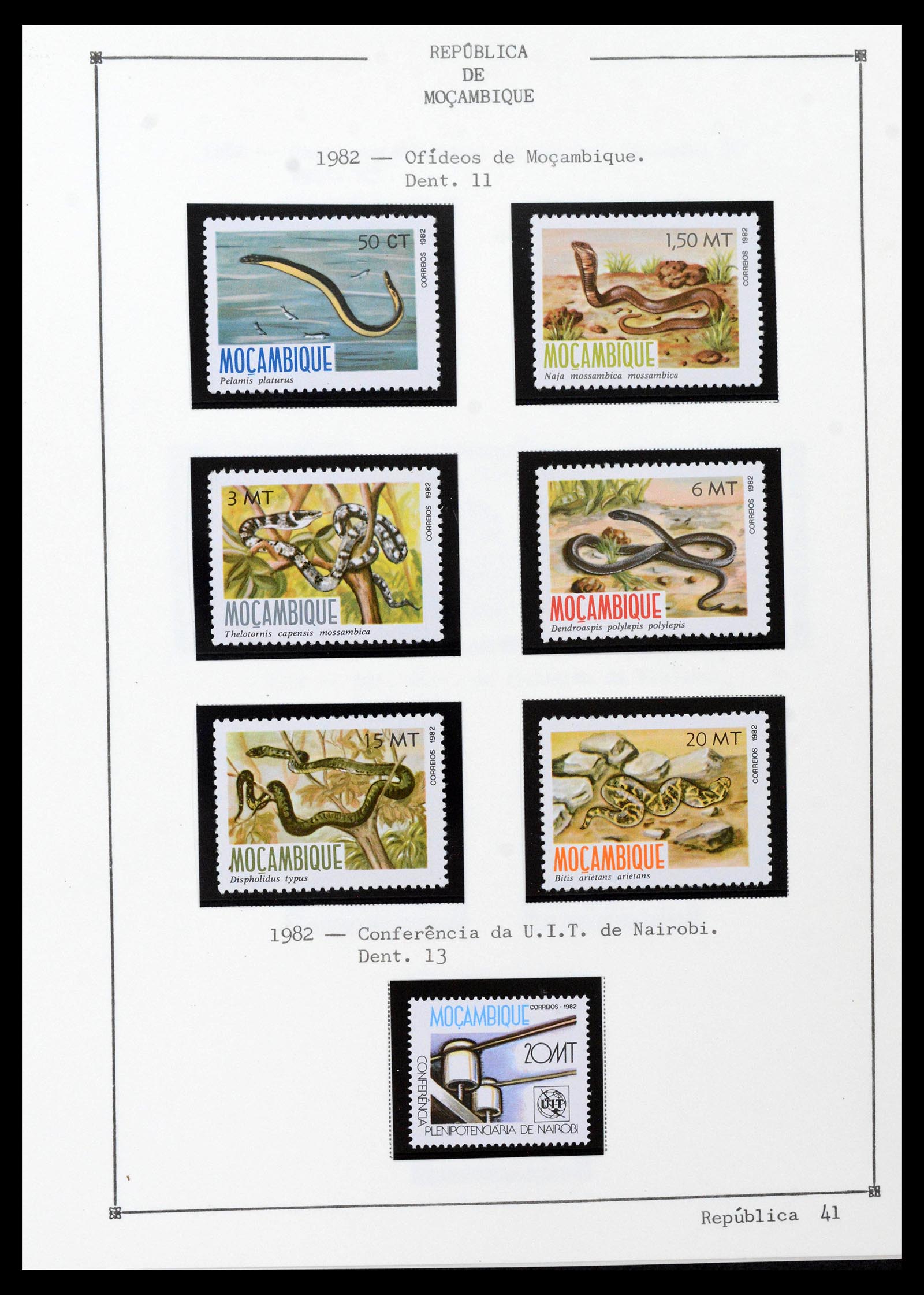 38756 0055 - Postzegelverzameling 38756 Mozambique 1975-2010.