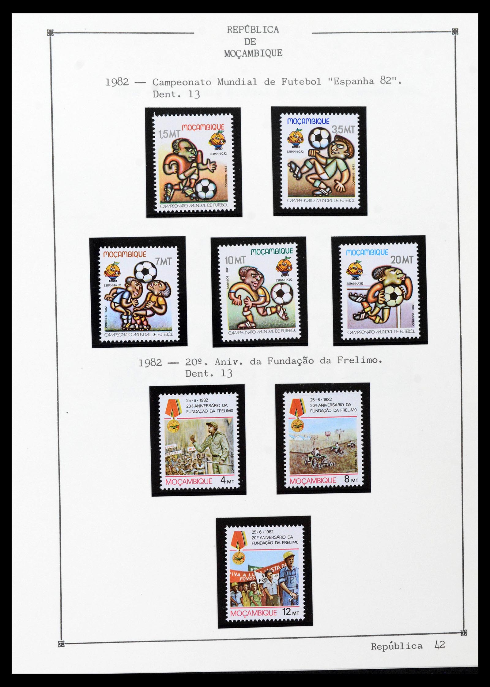 38756 0056 - Postzegelverzameling 38756 Mozambique 1975-2010.