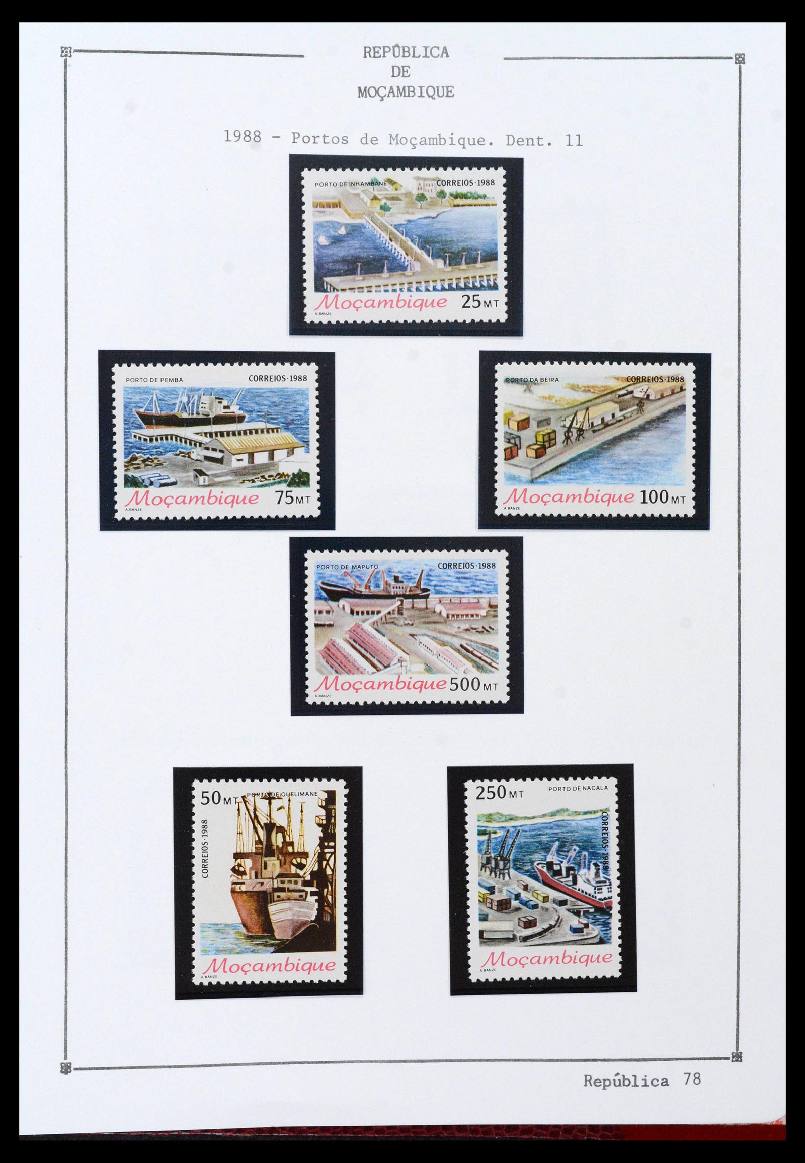 38756 0100 - Stamp collection 38756 Mocambique 1975-2010.