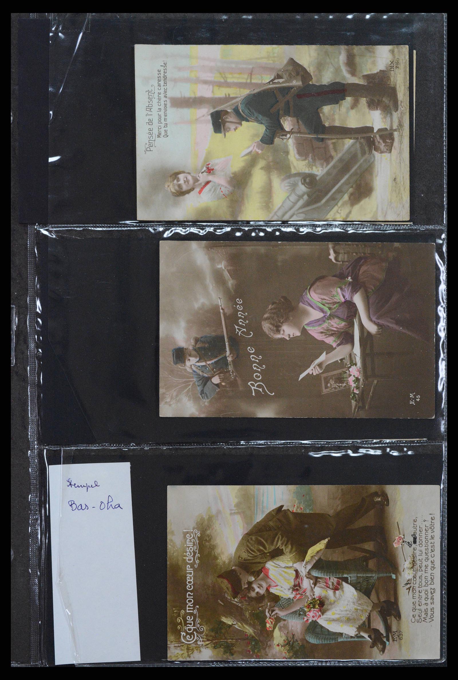 38760 0013 - Postzegelverzameling 38760 Brieven 1e wereldoorlog 1914-1918.