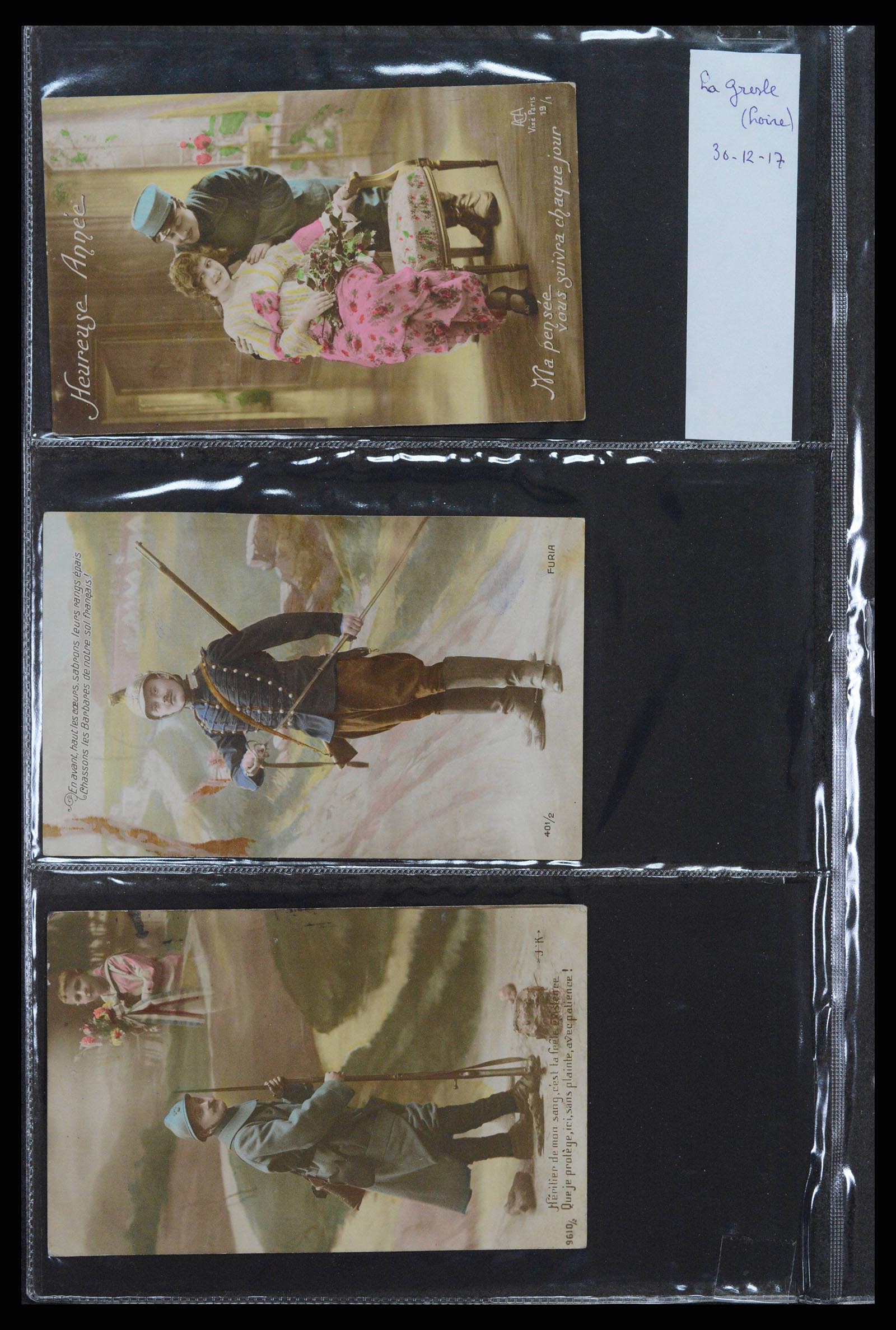 38760 0016 - Postzegelverzameling 38760 Brieven 1e wereldoorlog 1914-1918.