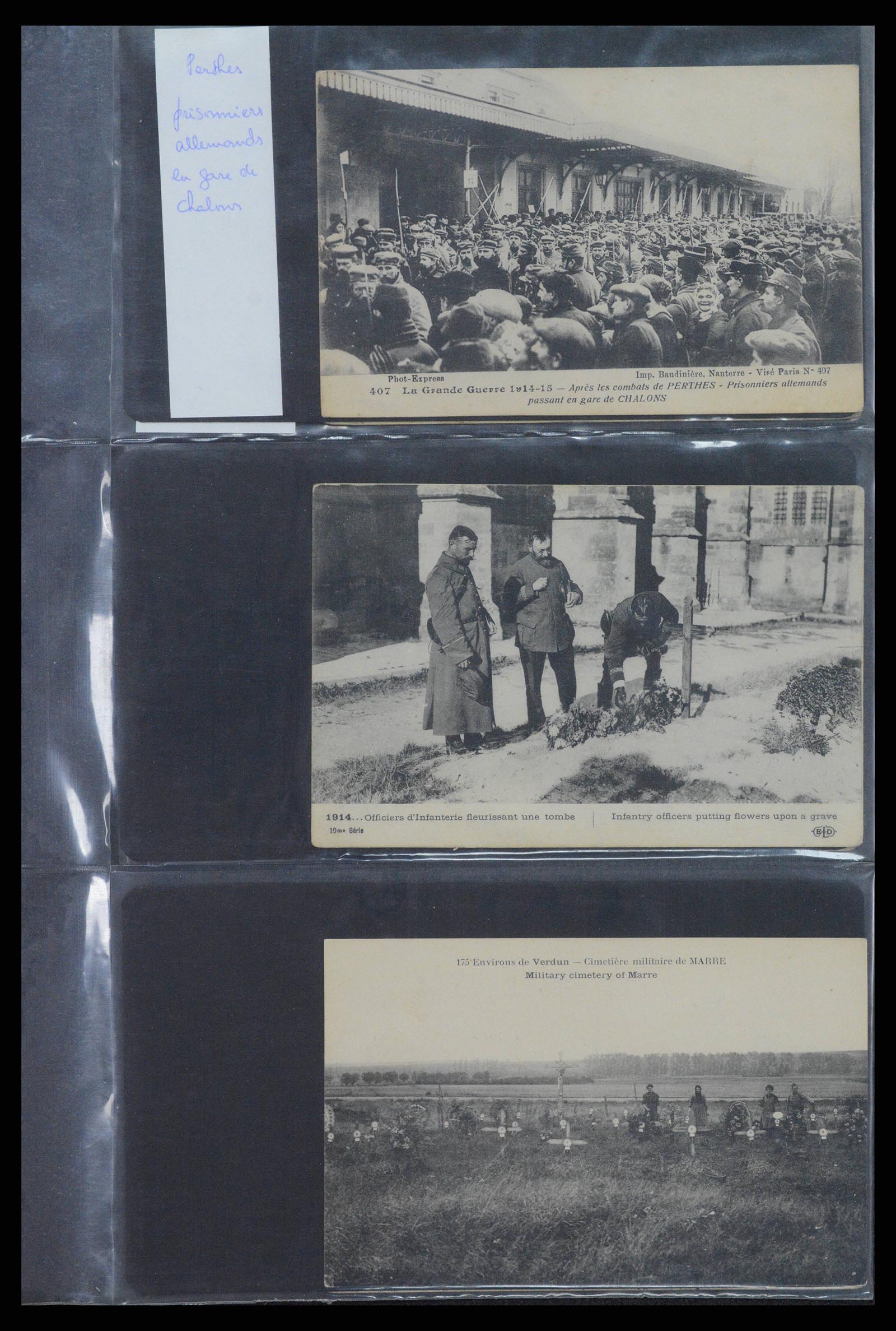 38760 0025 - Postzegelverzameling 38760 Brieven 1e wereldoorlog 1914-1918.