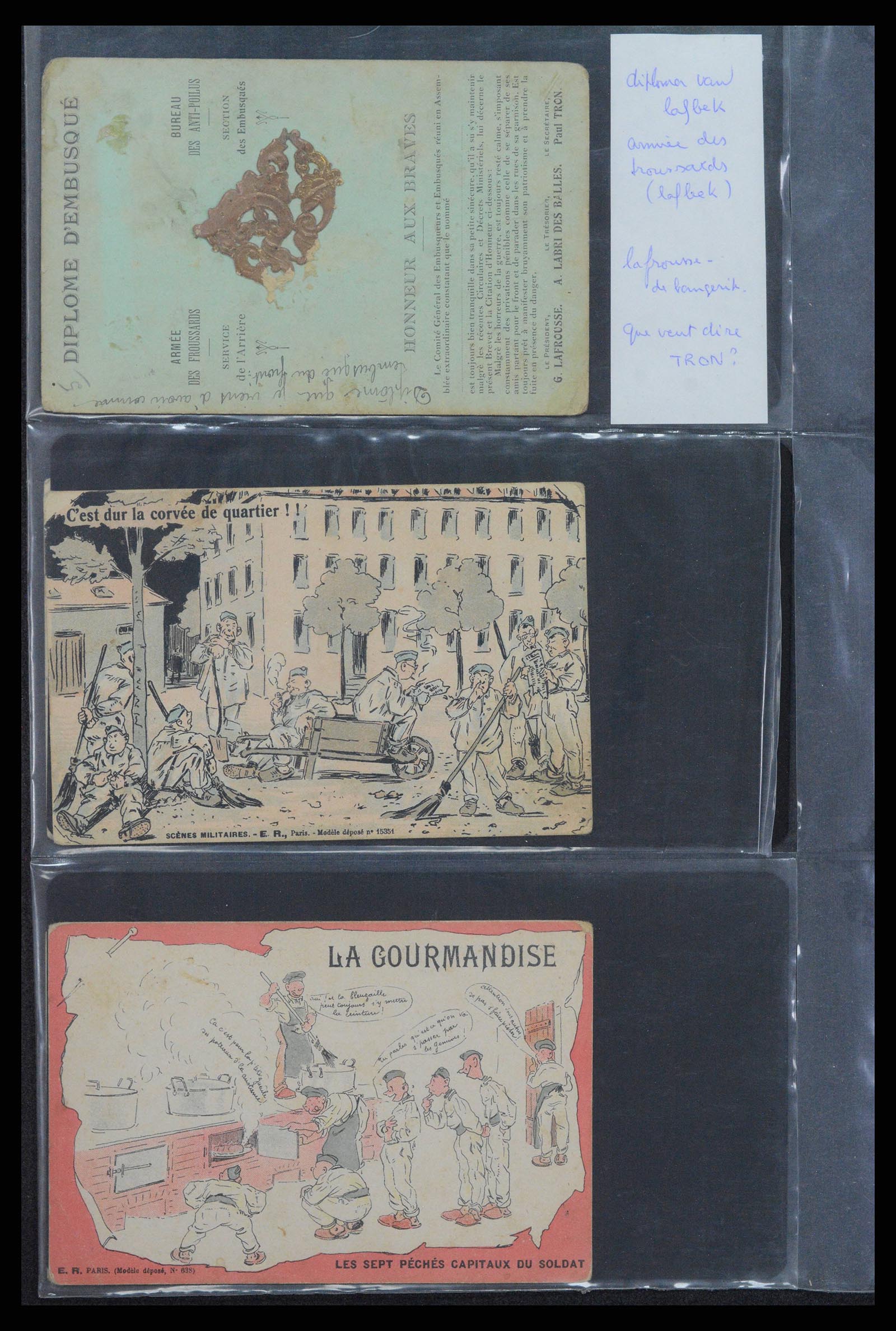 38760 0026 - Postzegelverzameling 38760 Brieven 1e wereldoorlog 1914-1918.