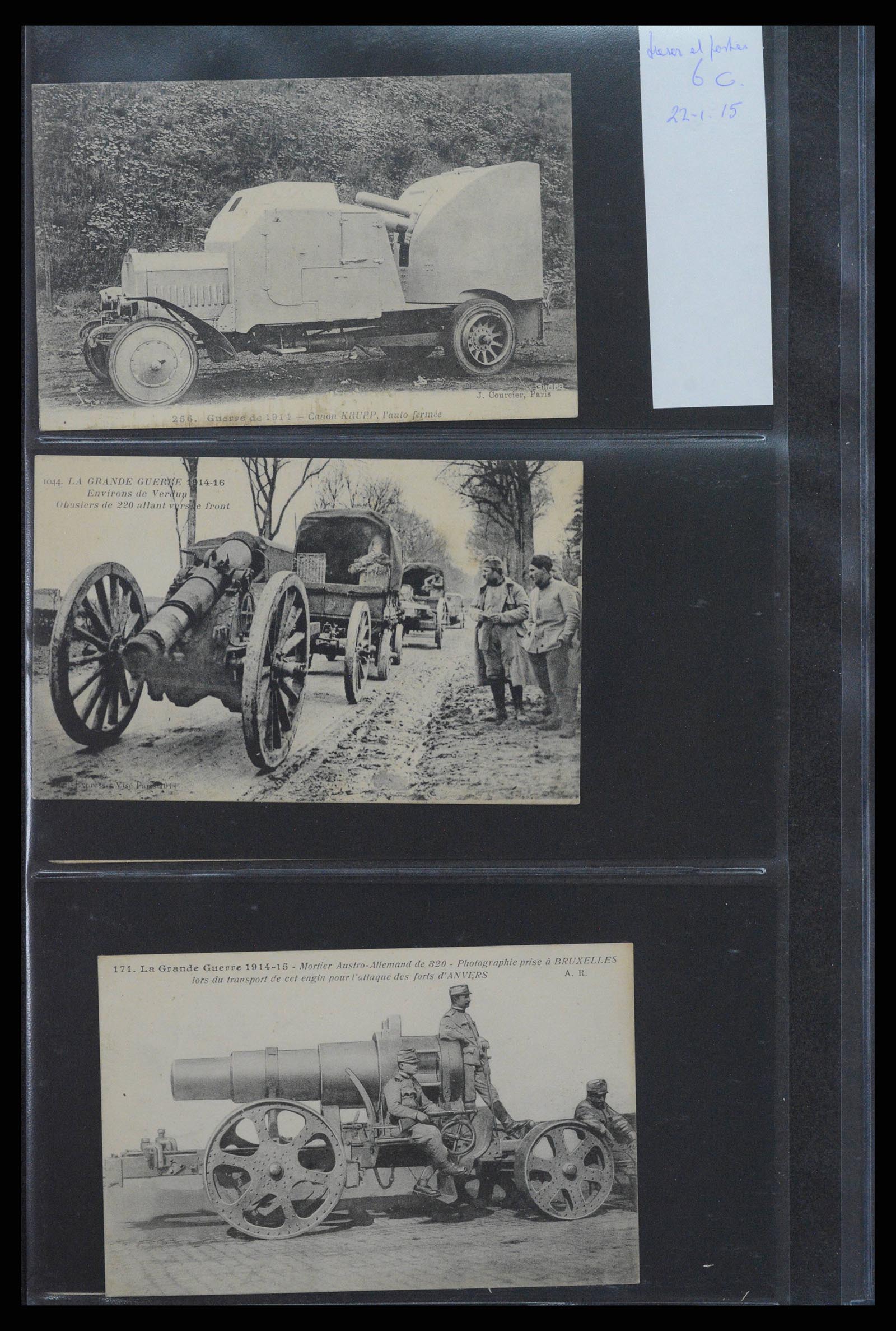 38760 0028 - Postzegelverzameling 38760 Brieven 1e wereldoorlog 1914-1918.