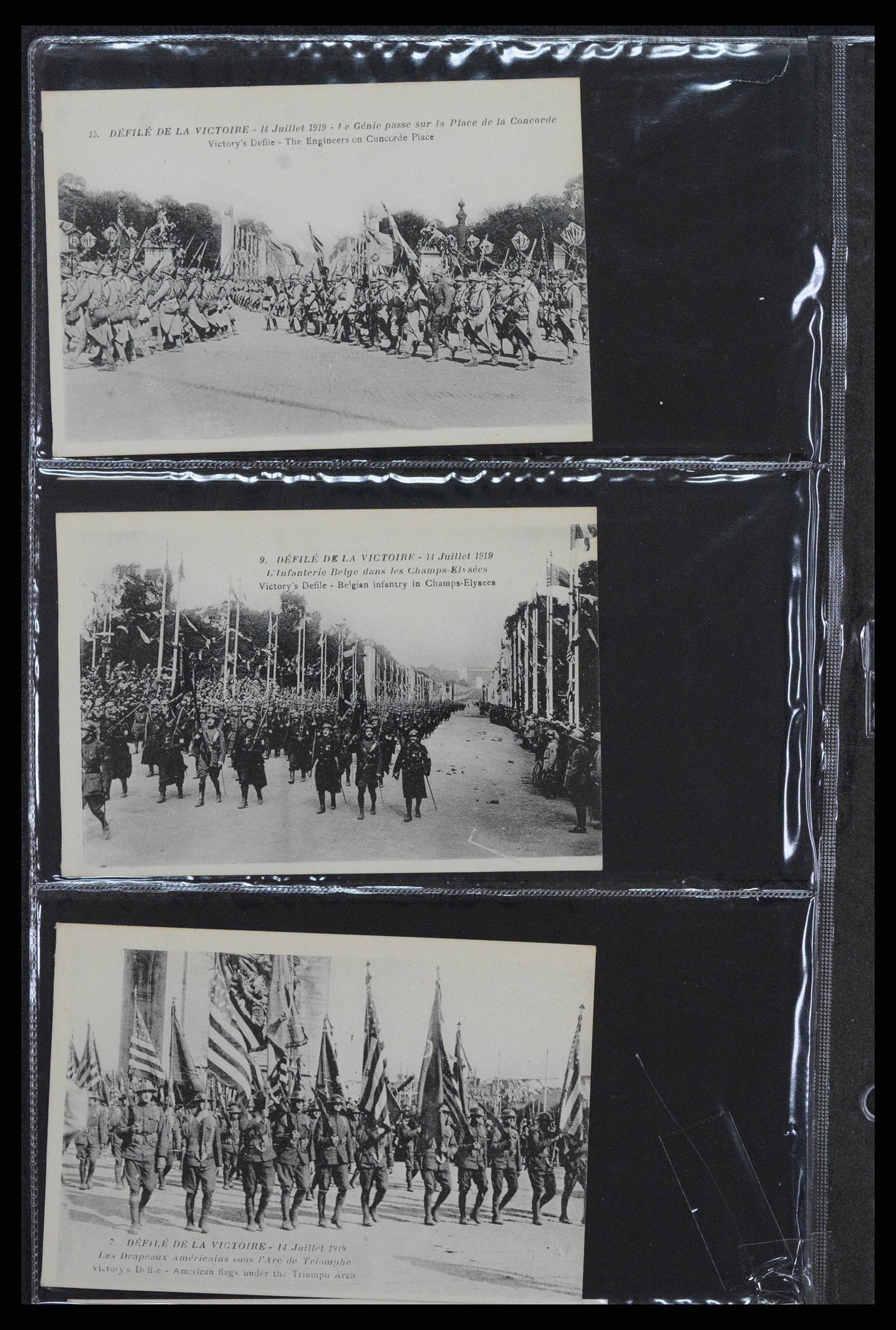 38760 0038 - Postzegelverzameling 38760 Brieven 1e wereldoorlog 1914-1918.