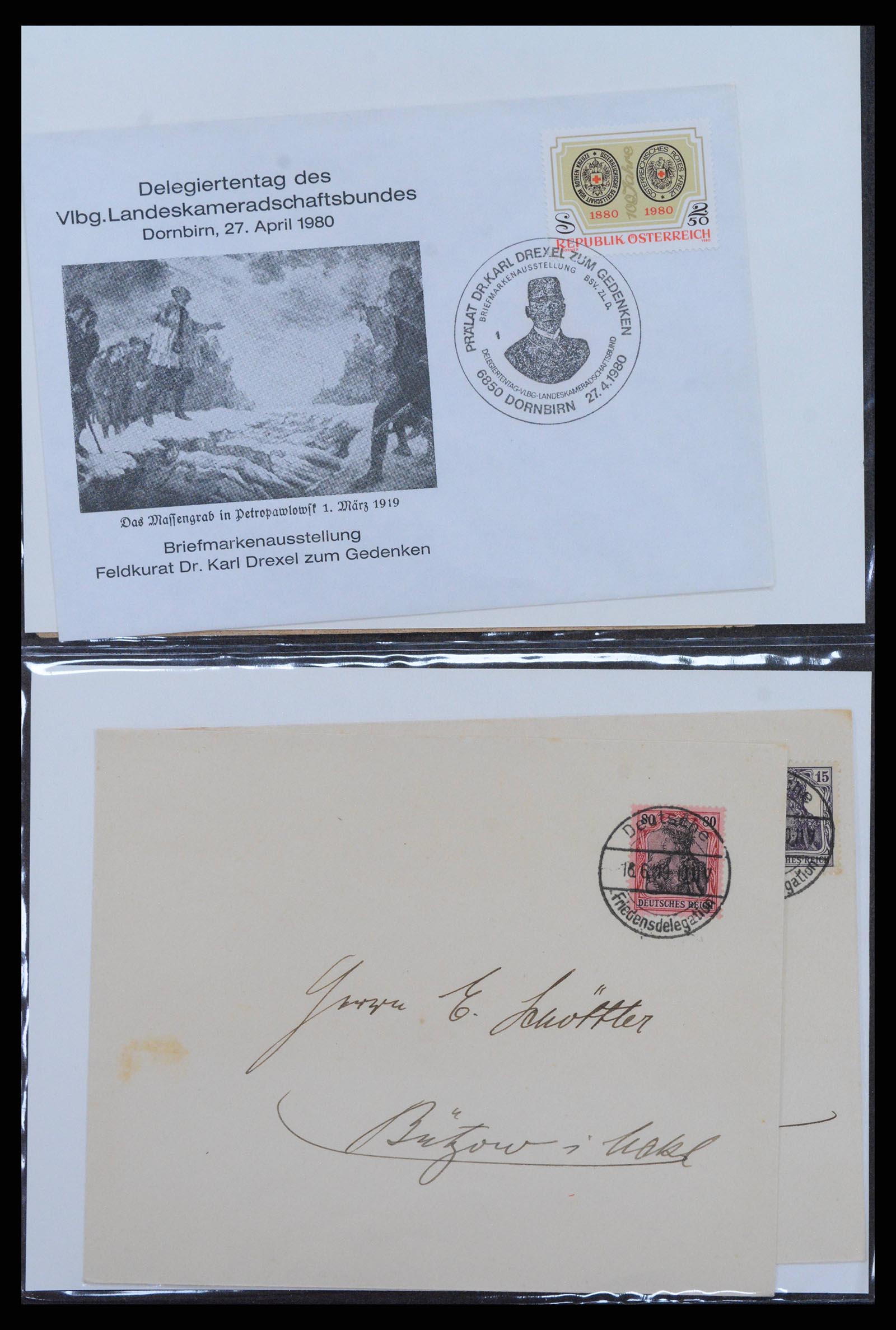 38760 0052 - Postzegelverzameling 38760 Brieven 1e wereldoorlog 1914-1918.