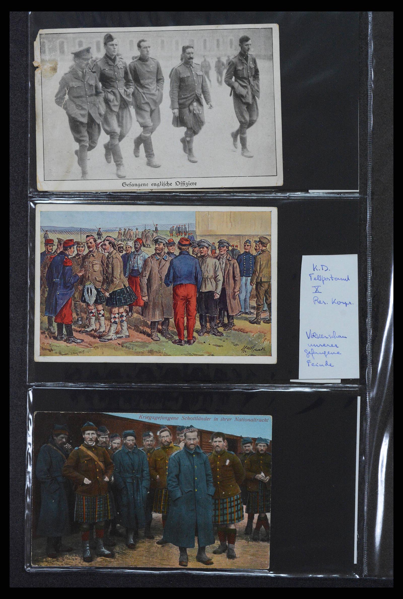 38760 0557 - Postzegelverzameling 38760 Brieven 1e wereldoorlog 1914-1918.