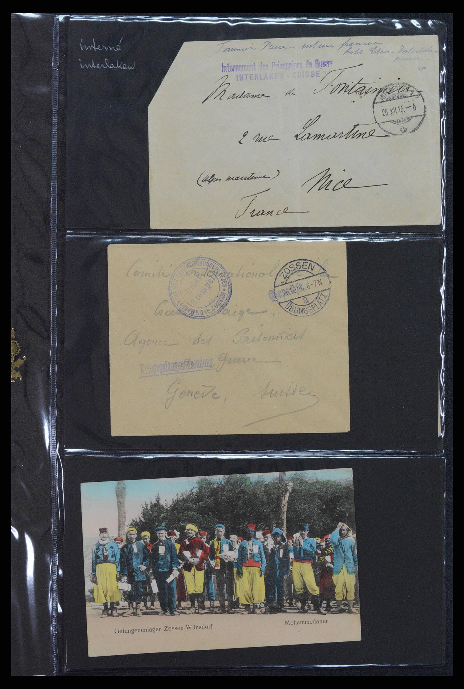 38760 0568 - Postzegelverzameling 38760 Brieven 1e wereldoorlog 1914-1918.