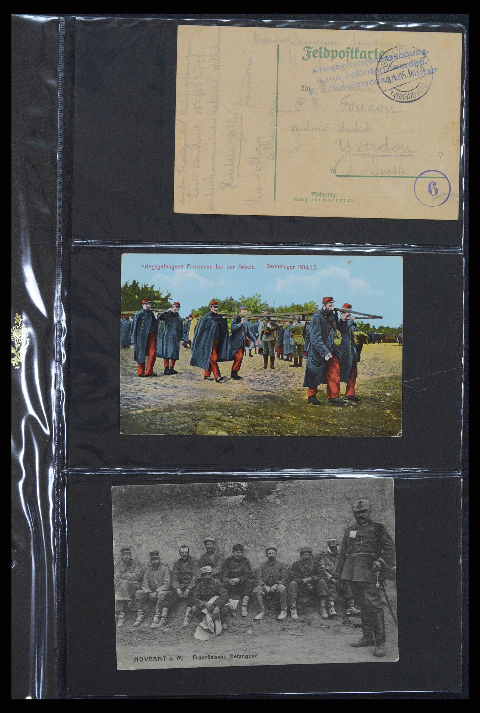 38760 0592 - Postzegelverzameling 38760 Brieven 1e wereldoorlog 1914-1918.