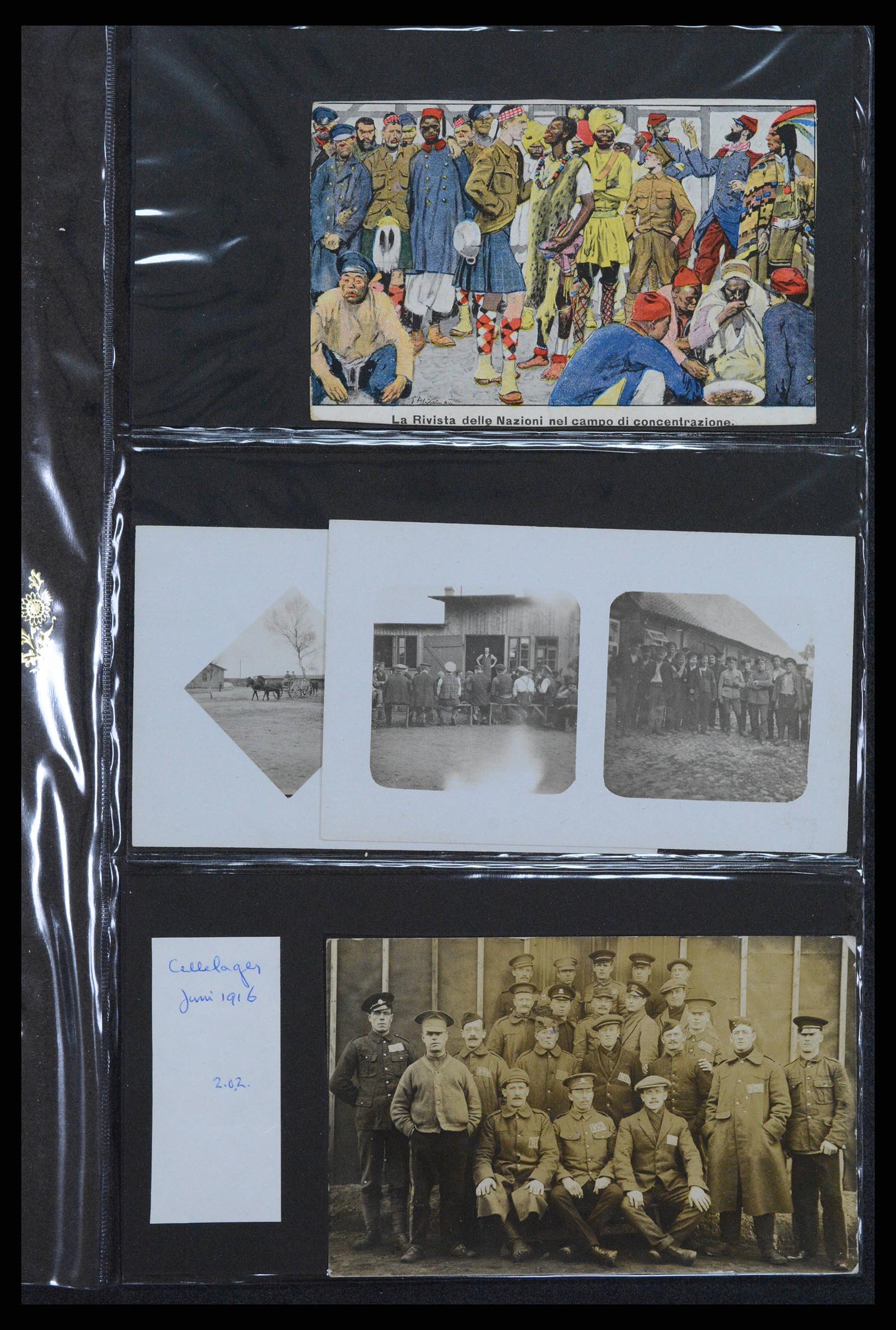 38760 0594 - Postzegelverzameling 38760 Brieven 1e wereldoorlog 1914-1918.