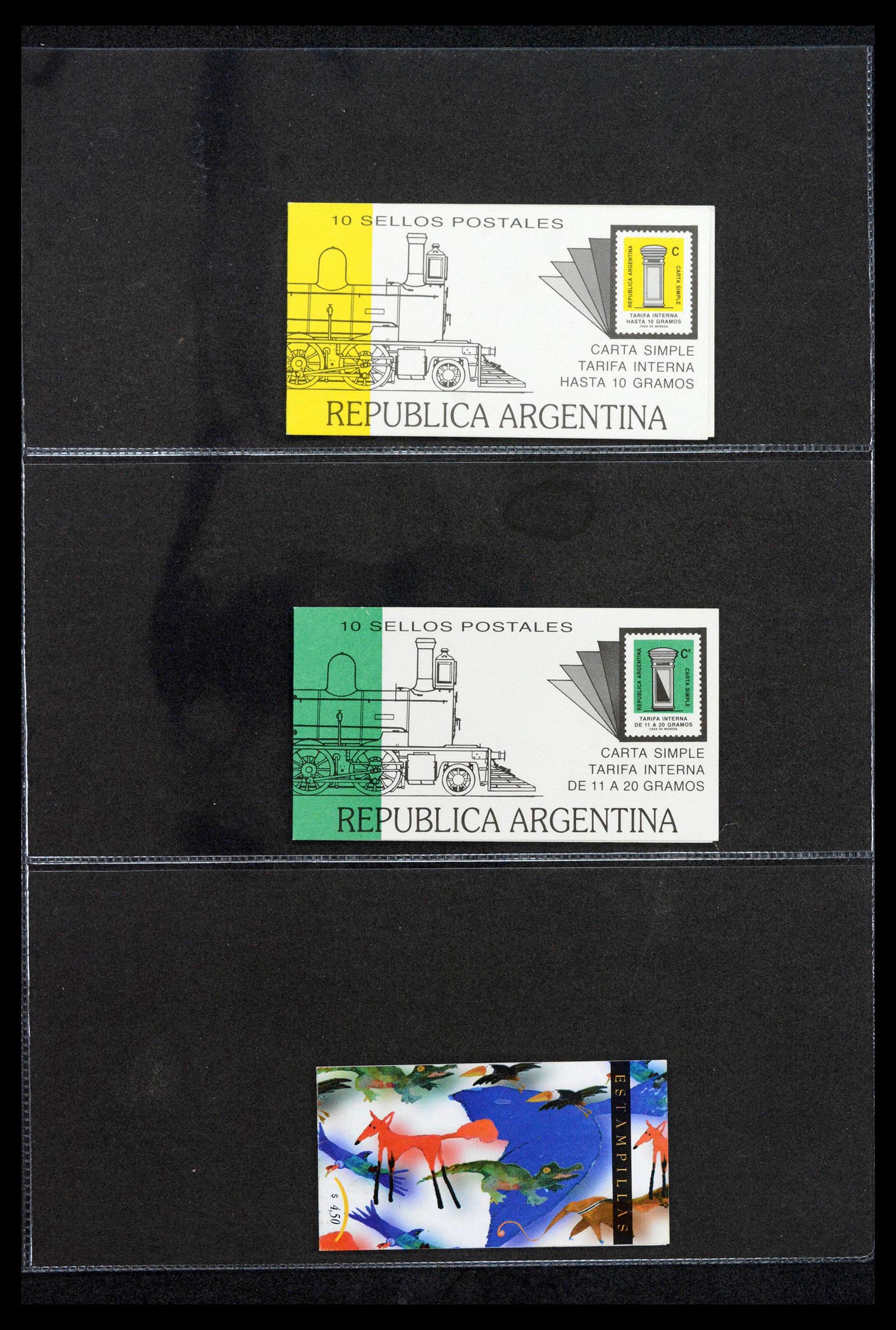 38761 0014 - Postzegelverzameling 38761 Wereld postzegelboekjes.