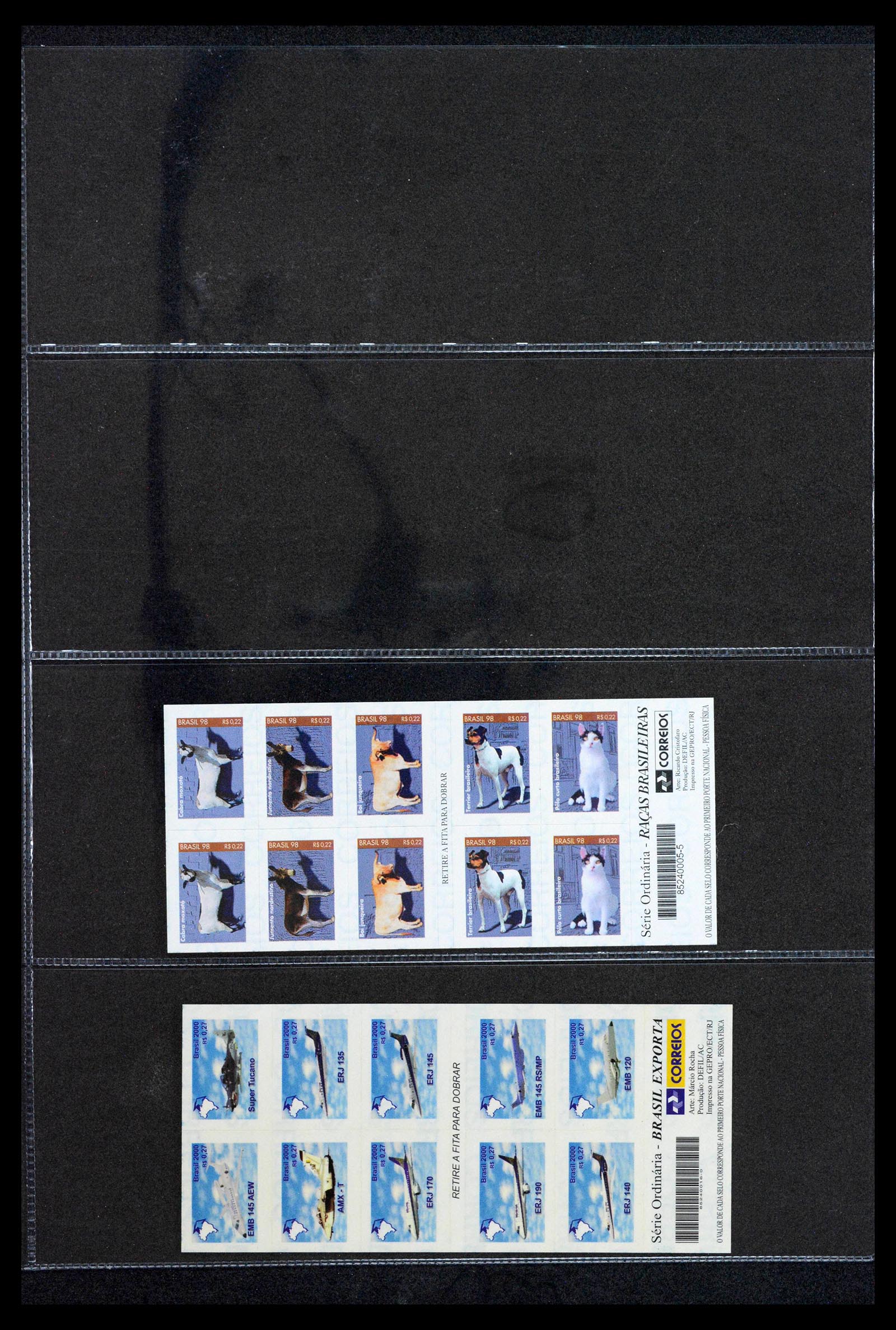 38761 0022 - Postzegelverzameling 38761 Wereld postzegelboekjes.