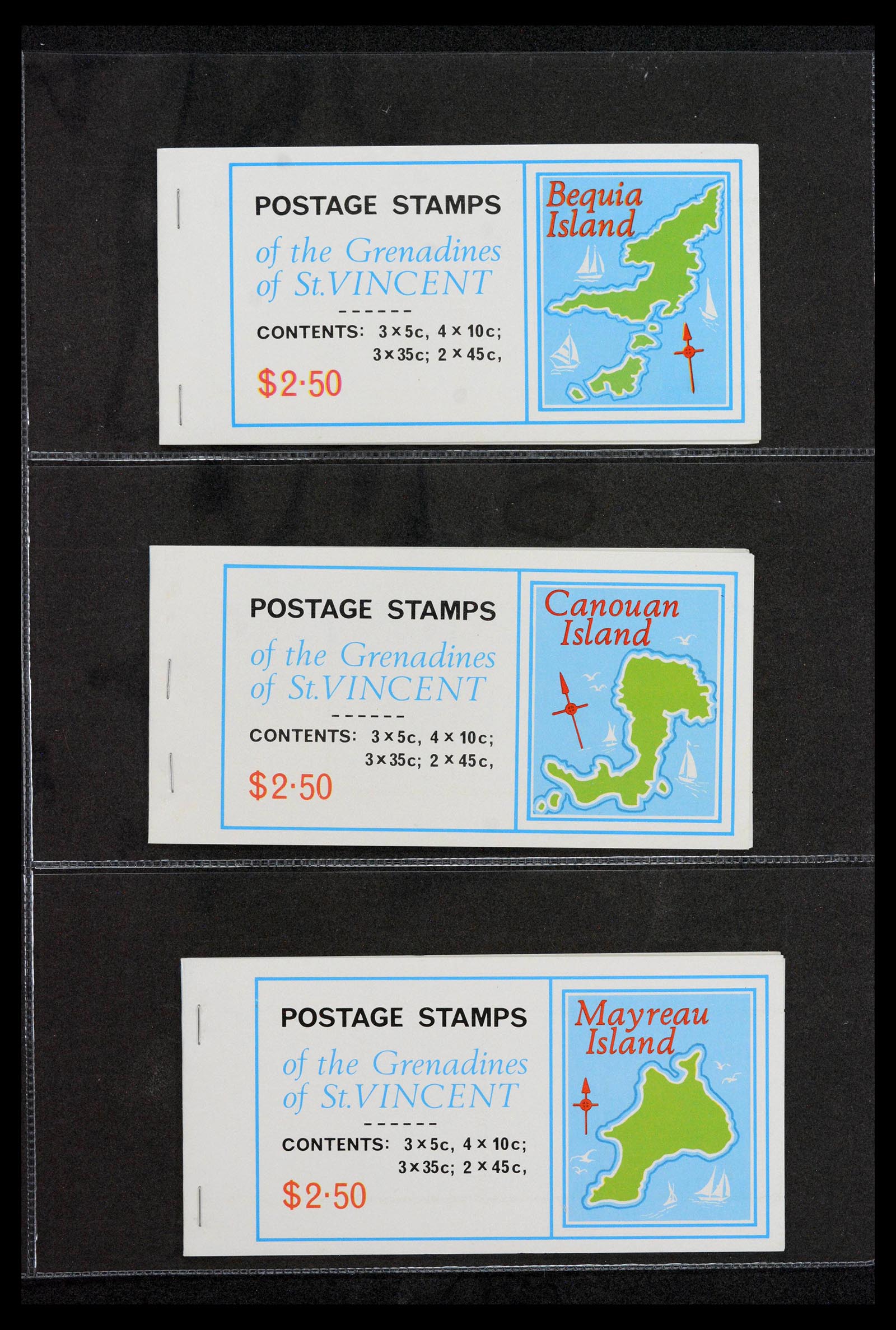 38761 0033 - Postzegelverzameling 38761 Wereld postzegelboekjes.