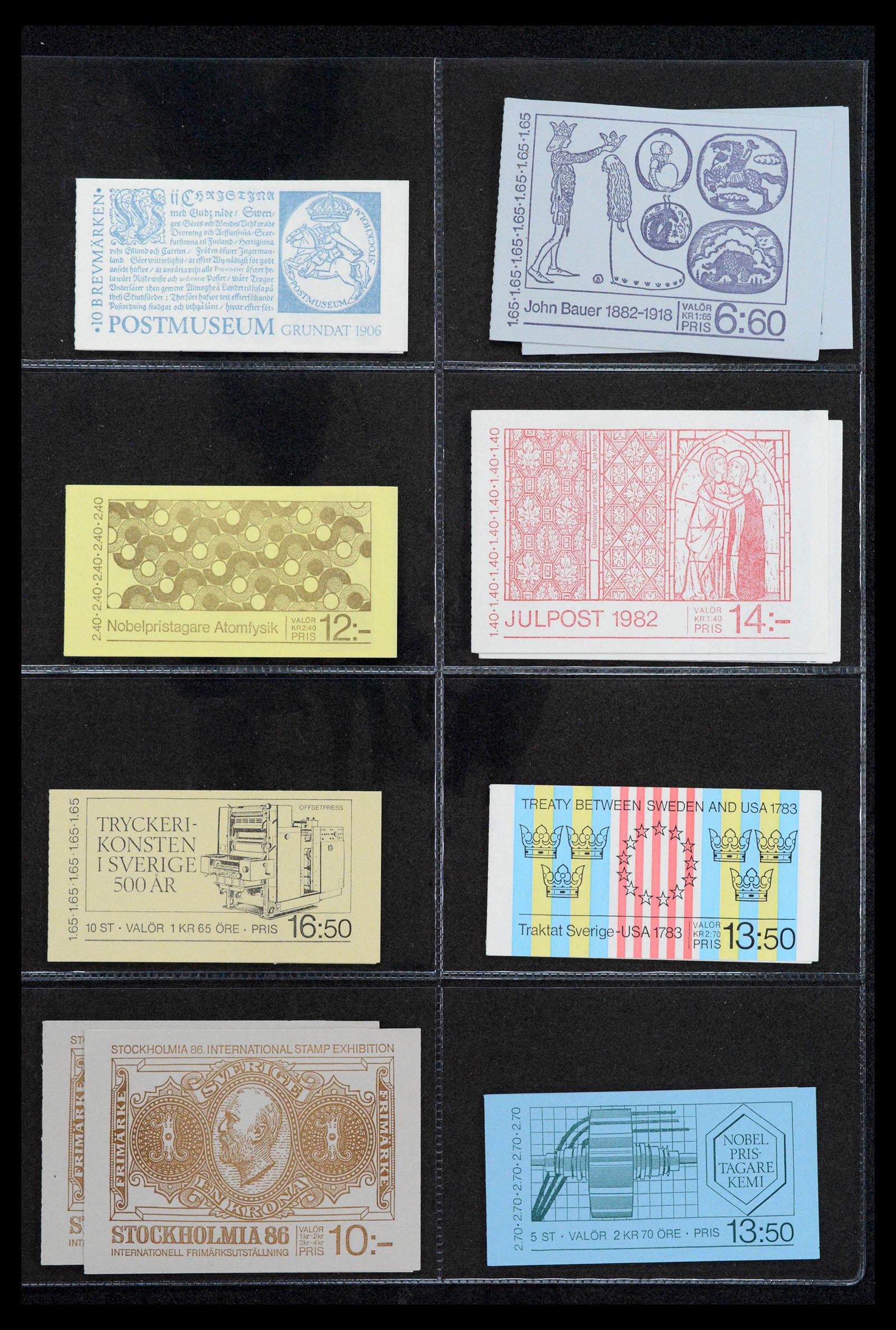 38761 0082 - Postzegelverzameling 38761 Wereld postzegelboekjes.