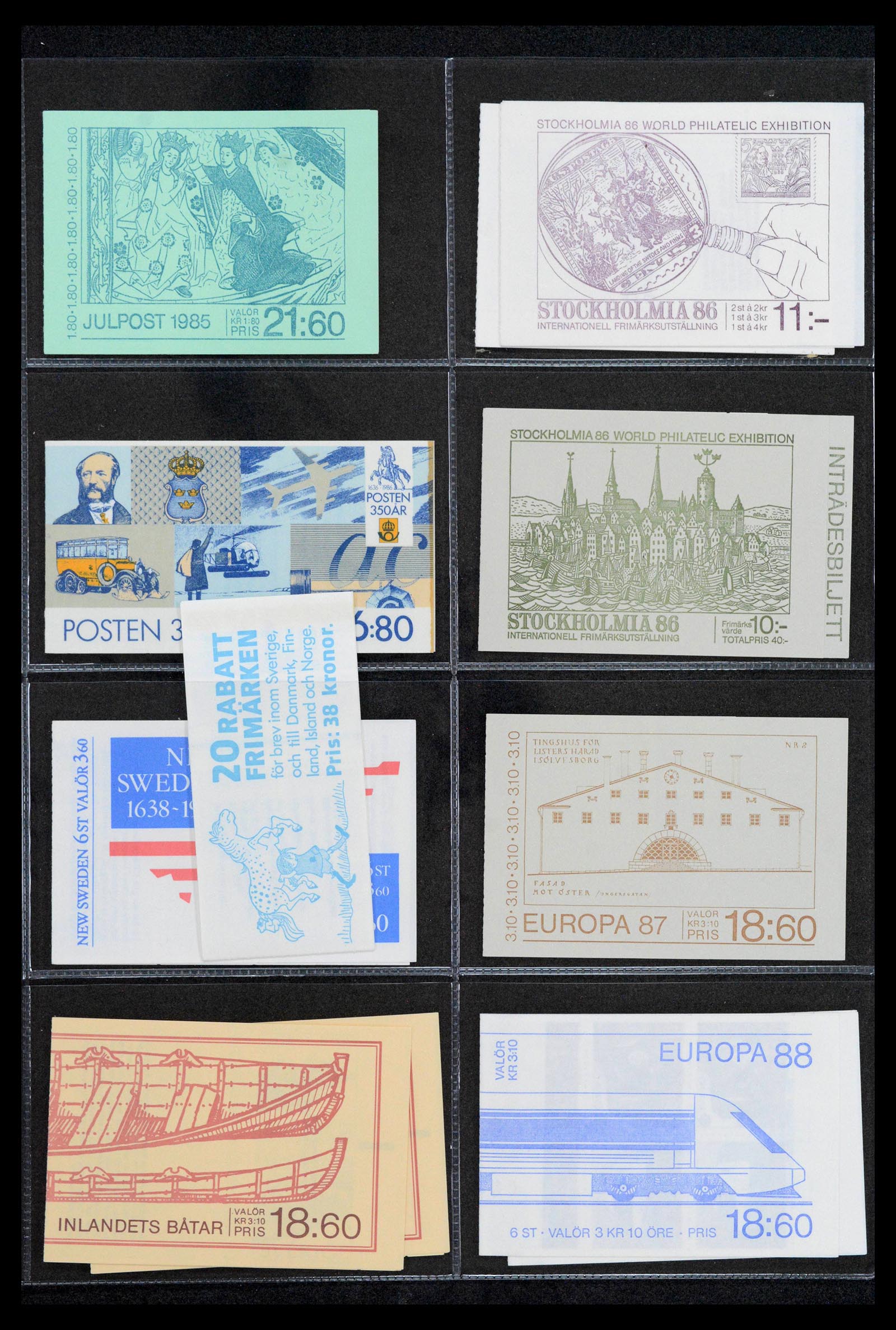 38761 0084 - Postzegelverzameling 38761 Wereld postzegelboekjes.