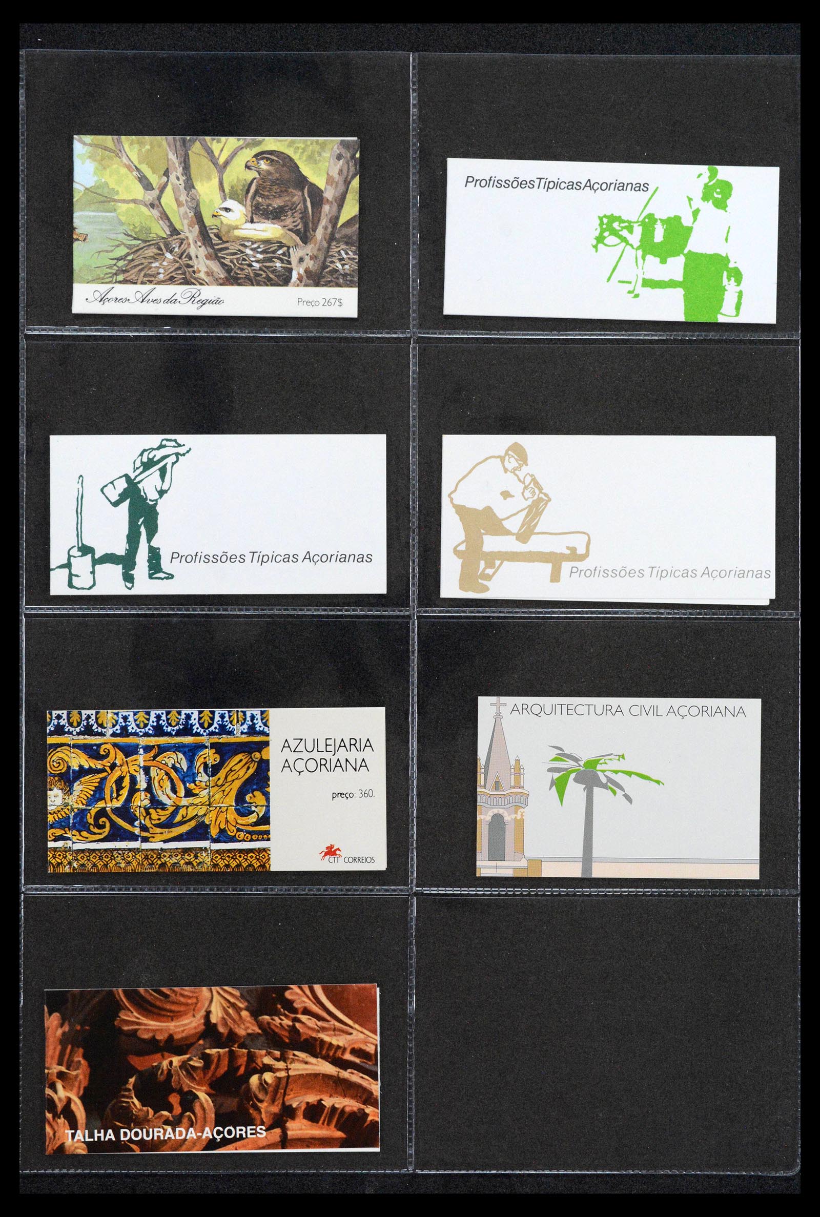 38761 0100 - Postzegelverzameling 38761 Wereld postzegelboekjes.