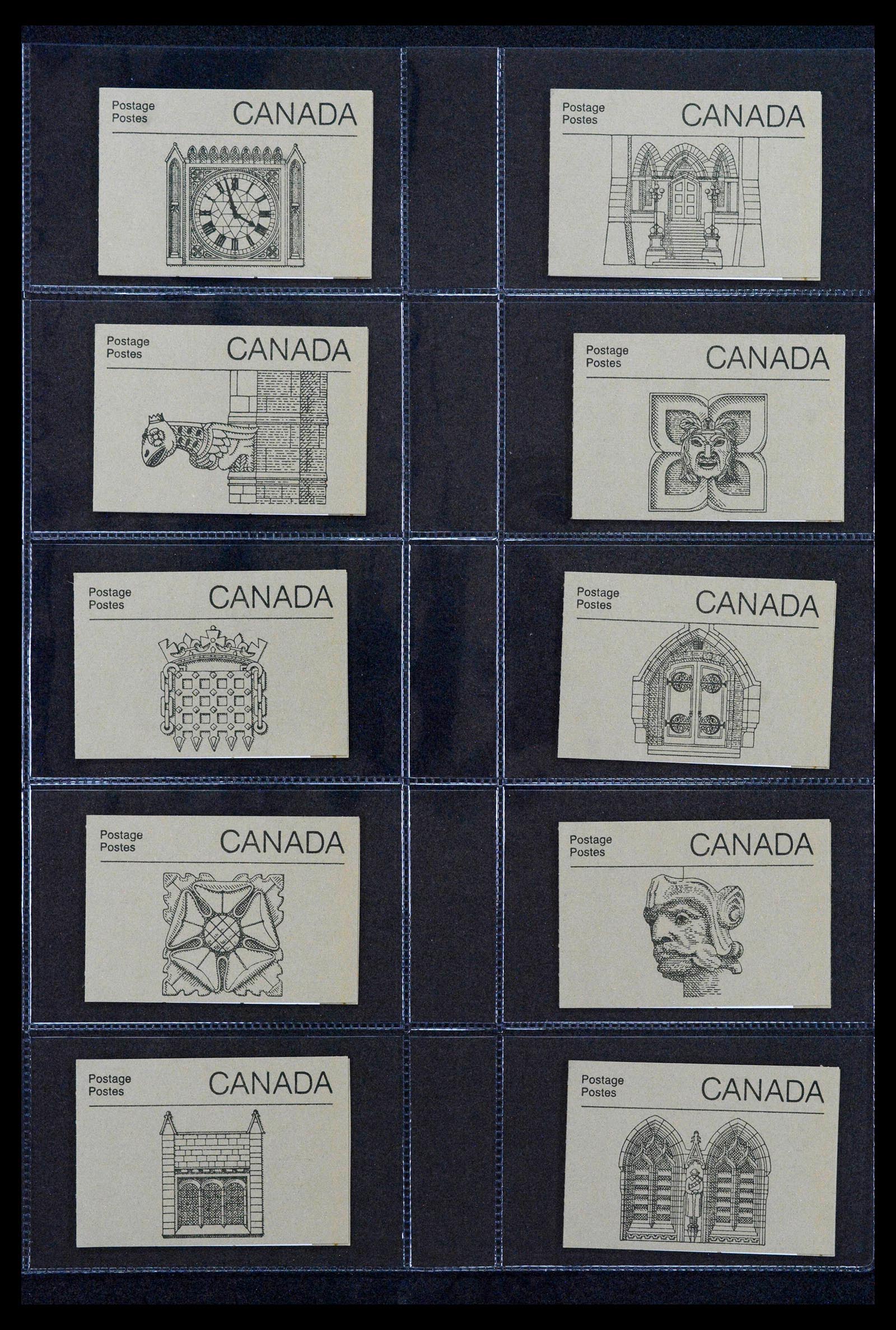 38761 0206 - Postzegelverzameling 38761 Wereld postzegelboekjes.
