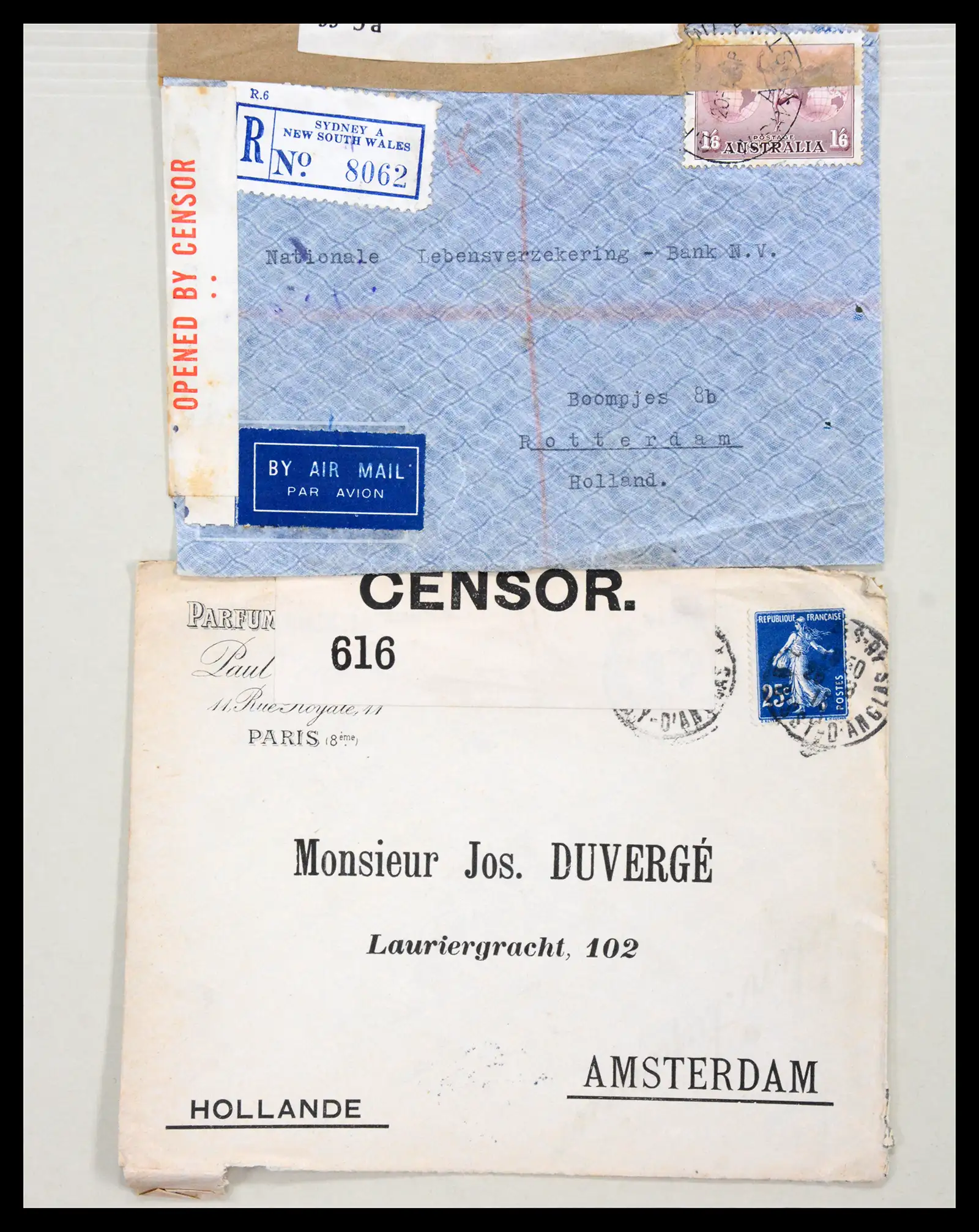 38762 0004 - Postzegelverzameling 38762 Wereld brieven 1880-1945.