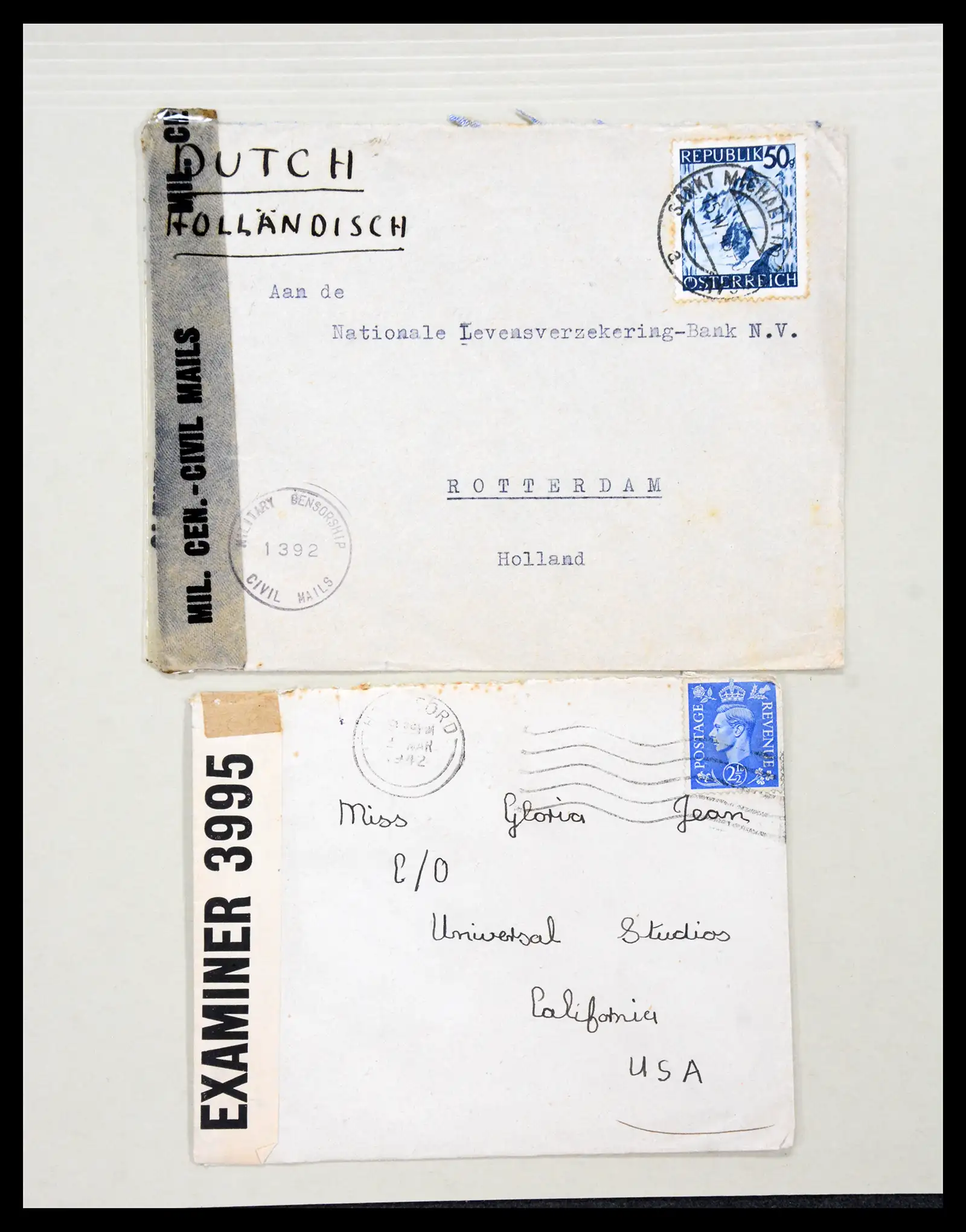 38762 0006 - Postzegelverzameling 38762 Wereld brieven 1880-1945.