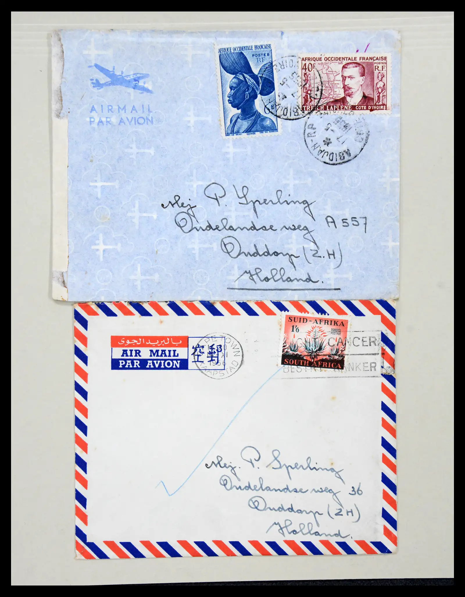 38762 0013 - Postzegelverzameling 38762 Wereld brieven 1880-1945.