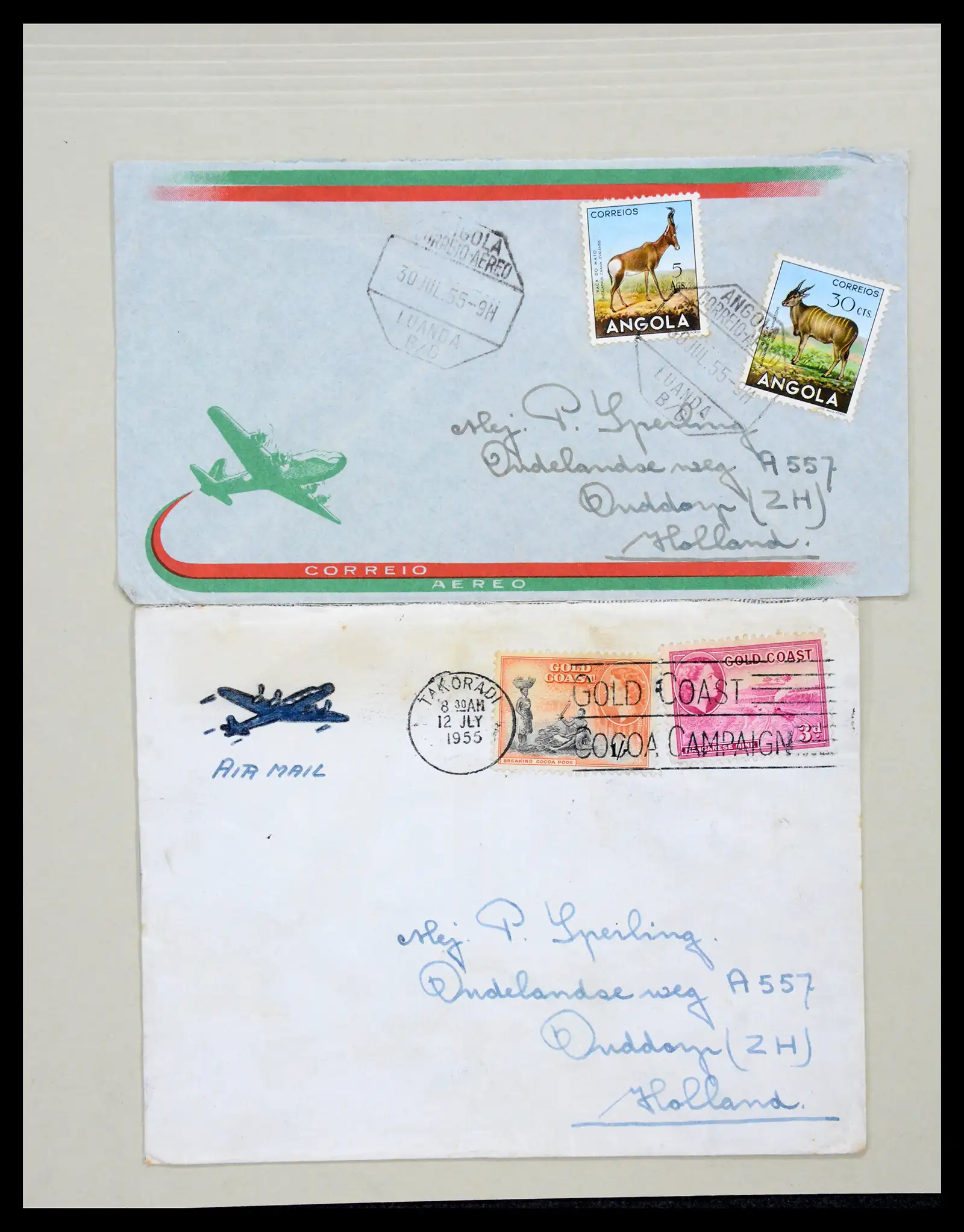 38762 0015 - Postzegelverzameling 38762 Wereld brieven 1880-1945.