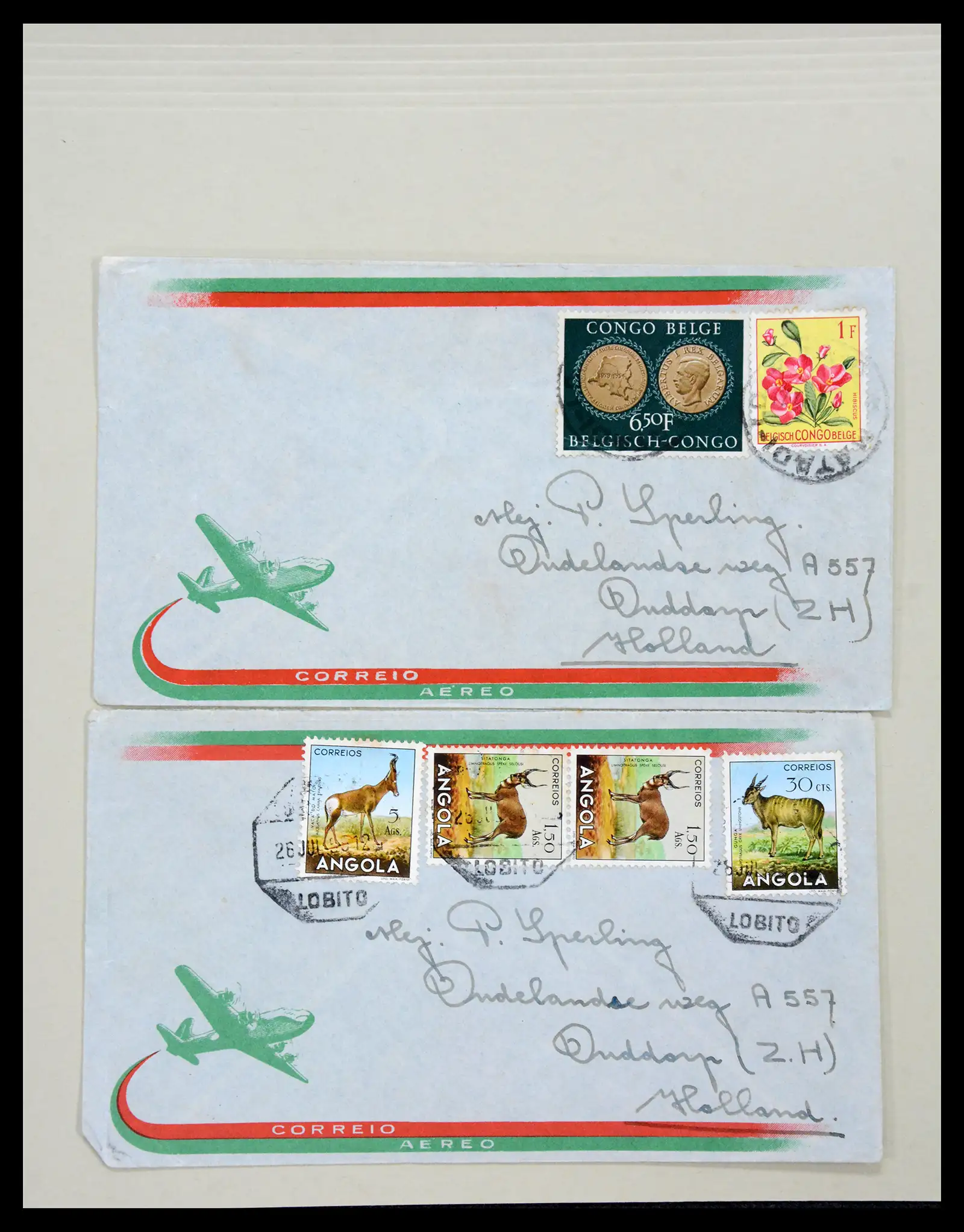 38762 0016 - Postzegelverzameling 38762 Wereld brieven 1880-1945.