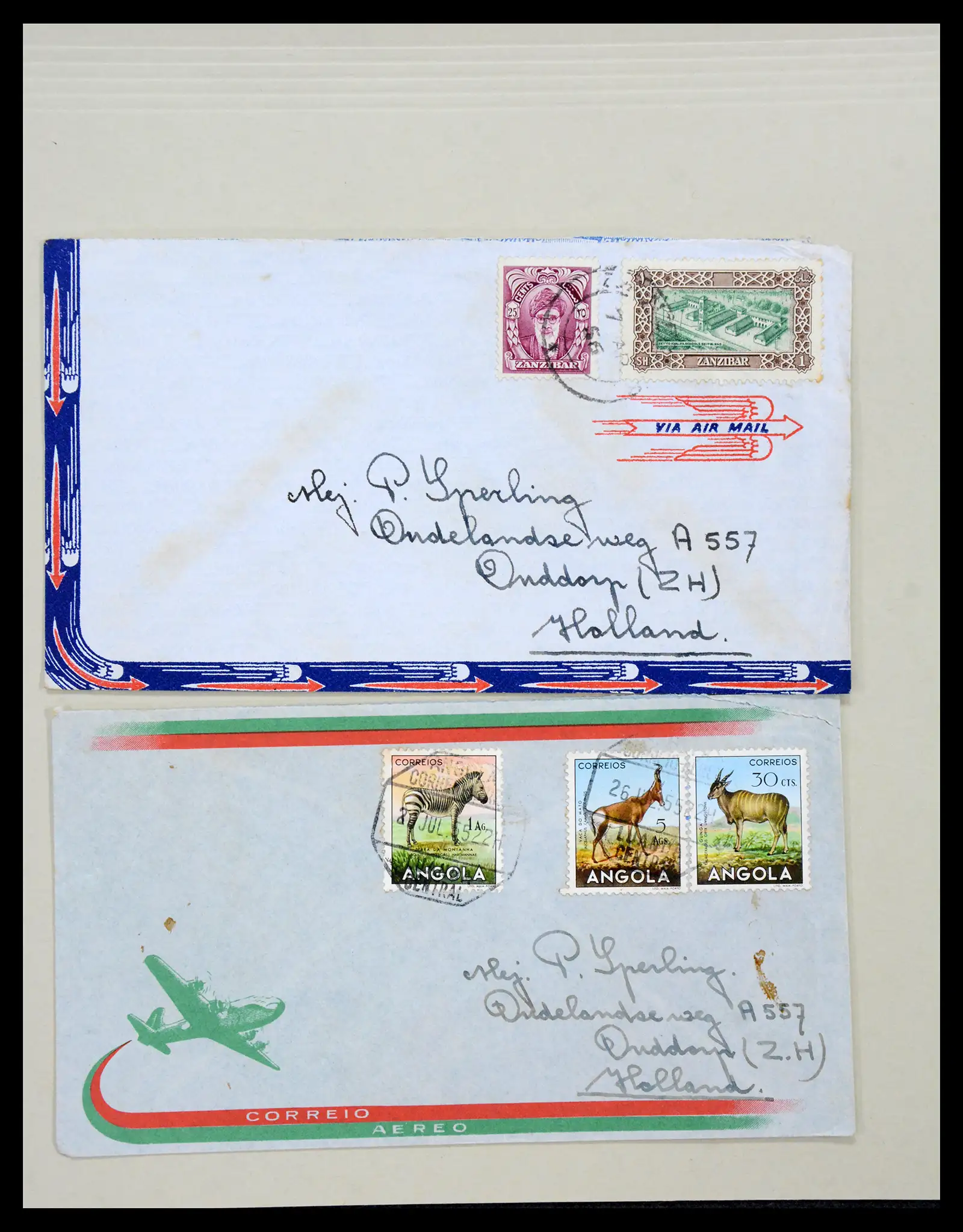 38762 0017 - Postzegelverzameling 38762 Wereld brieven 1880-1945.