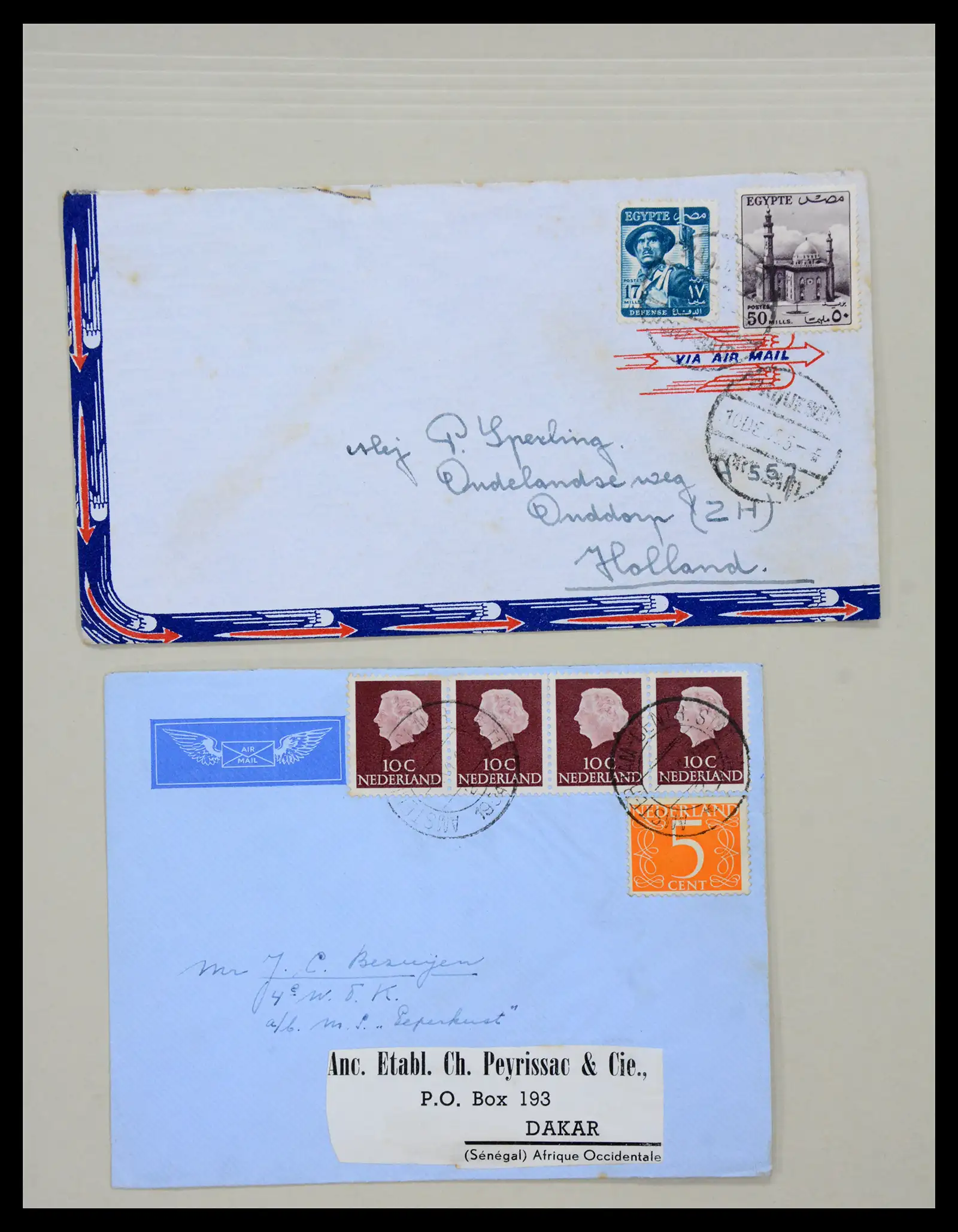 38762 0018 - Postzegelverzameling 38762 Wereld brieven 1880-1945.