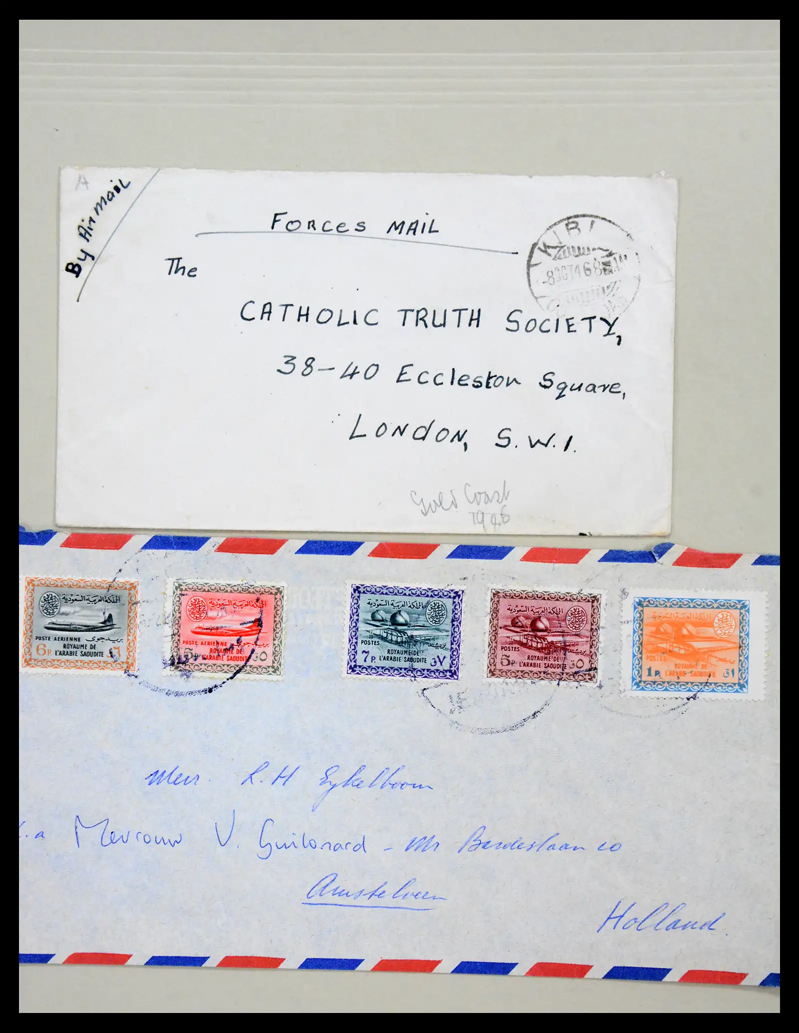 38762 0020 - Postzegelverzameling 38762 Wereld brieven 1880-1945.