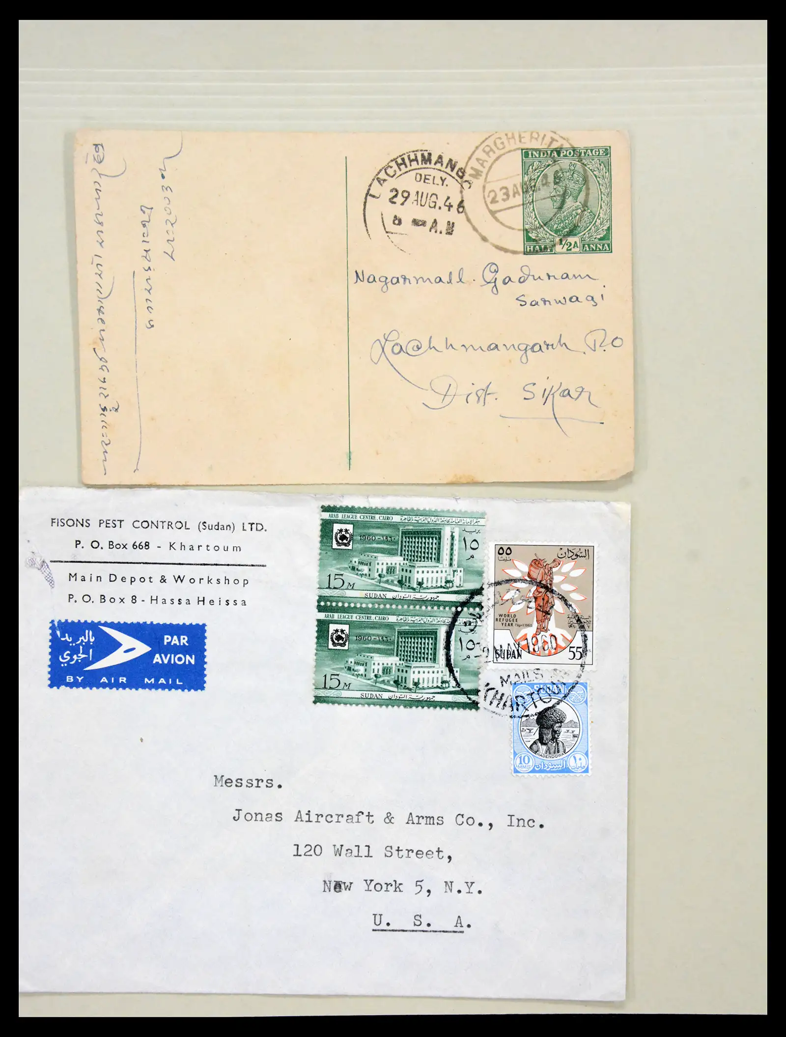 38762 0037 - Postzegelverzameling 38762 Wereld brieven 1880-1945.