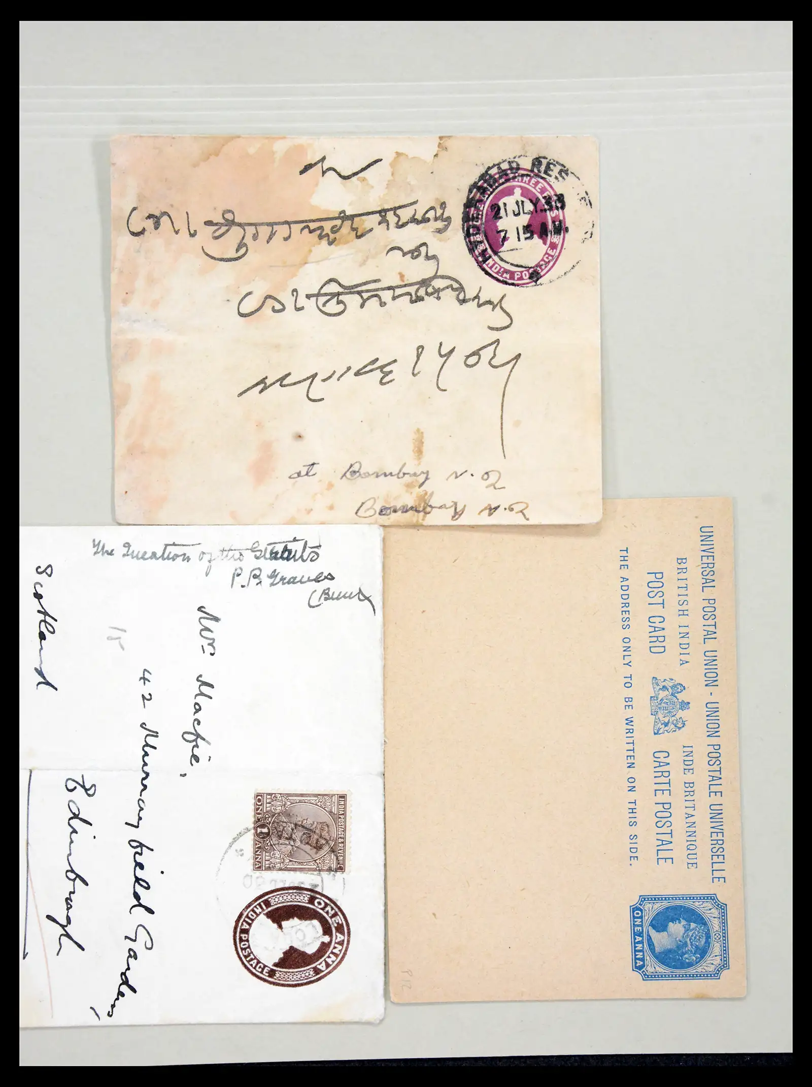 38762 0041 - Postzegelverzameling 38762 Wereld brieven 1880-1945.