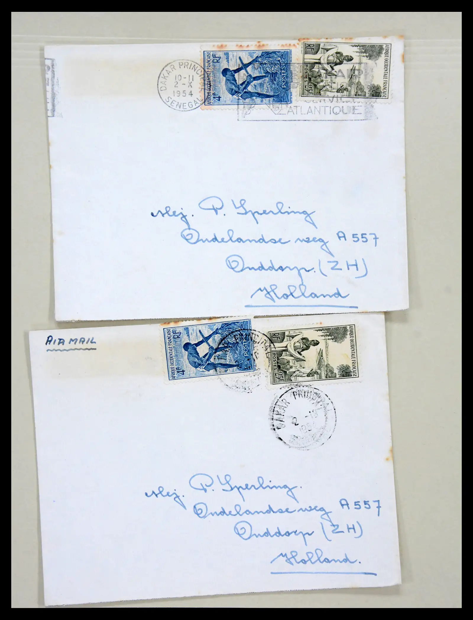 38762 0044 - Postzegelverzameling 38762 Wereld brieven 1880-1945.