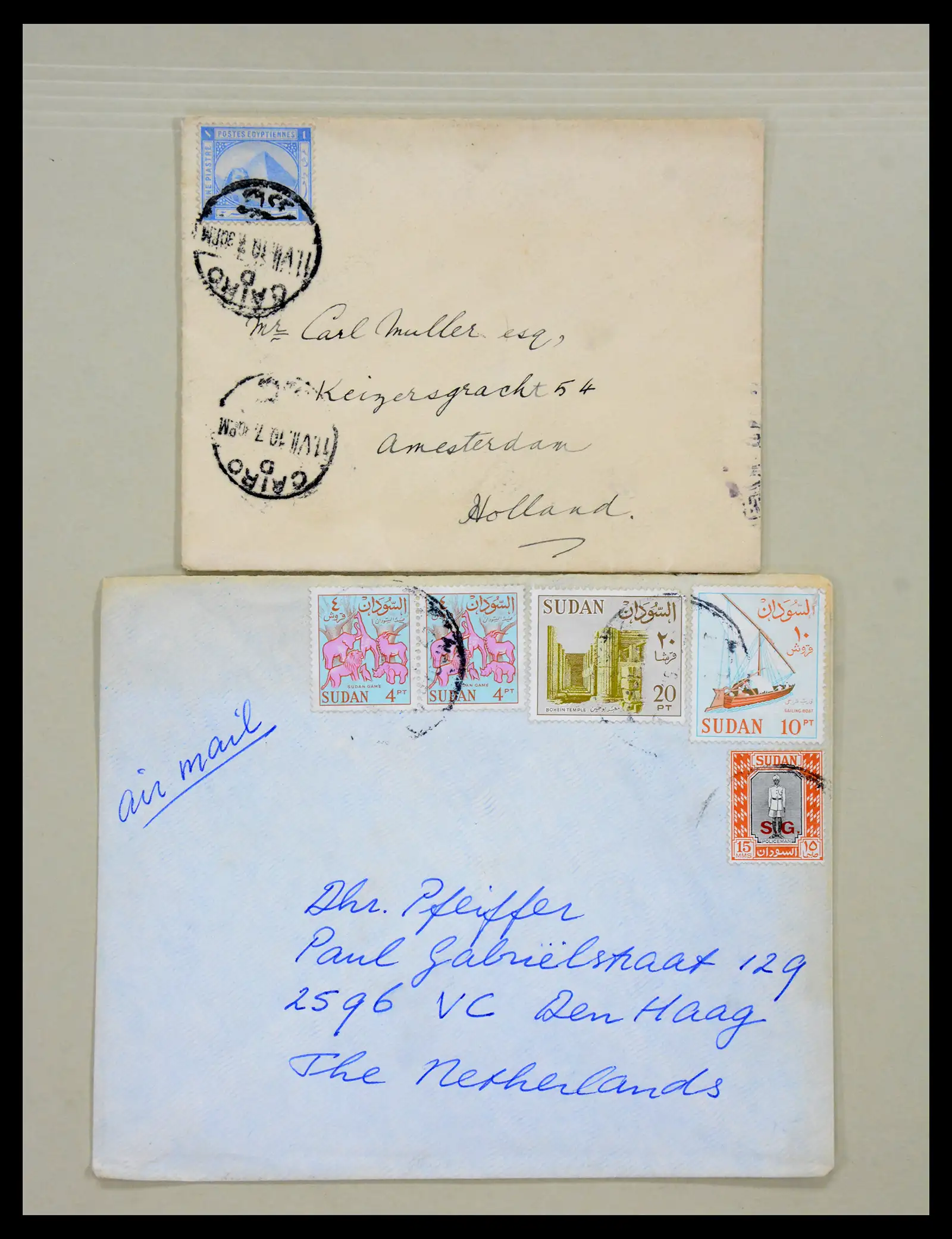38762 0051 - Postzegelverzameling 38762 Wereld brieven 1880-1945.