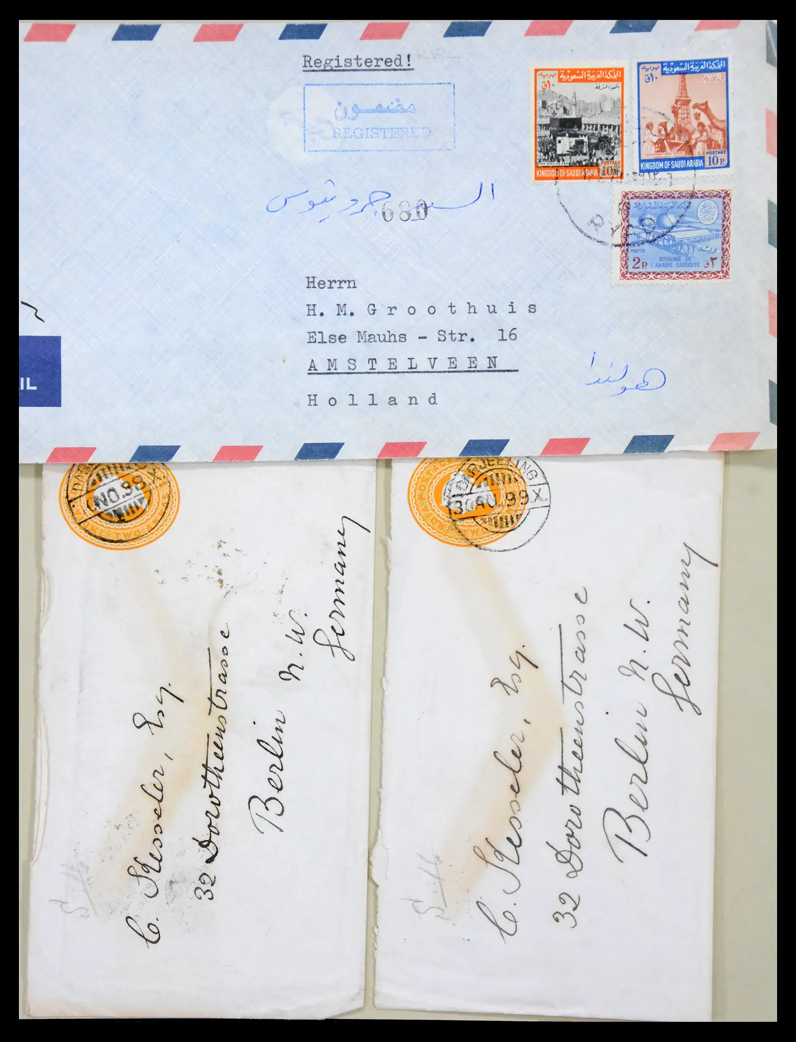 38762 0052 - Postzegelverzameling 38762 Wereld brieven 1880-1945.