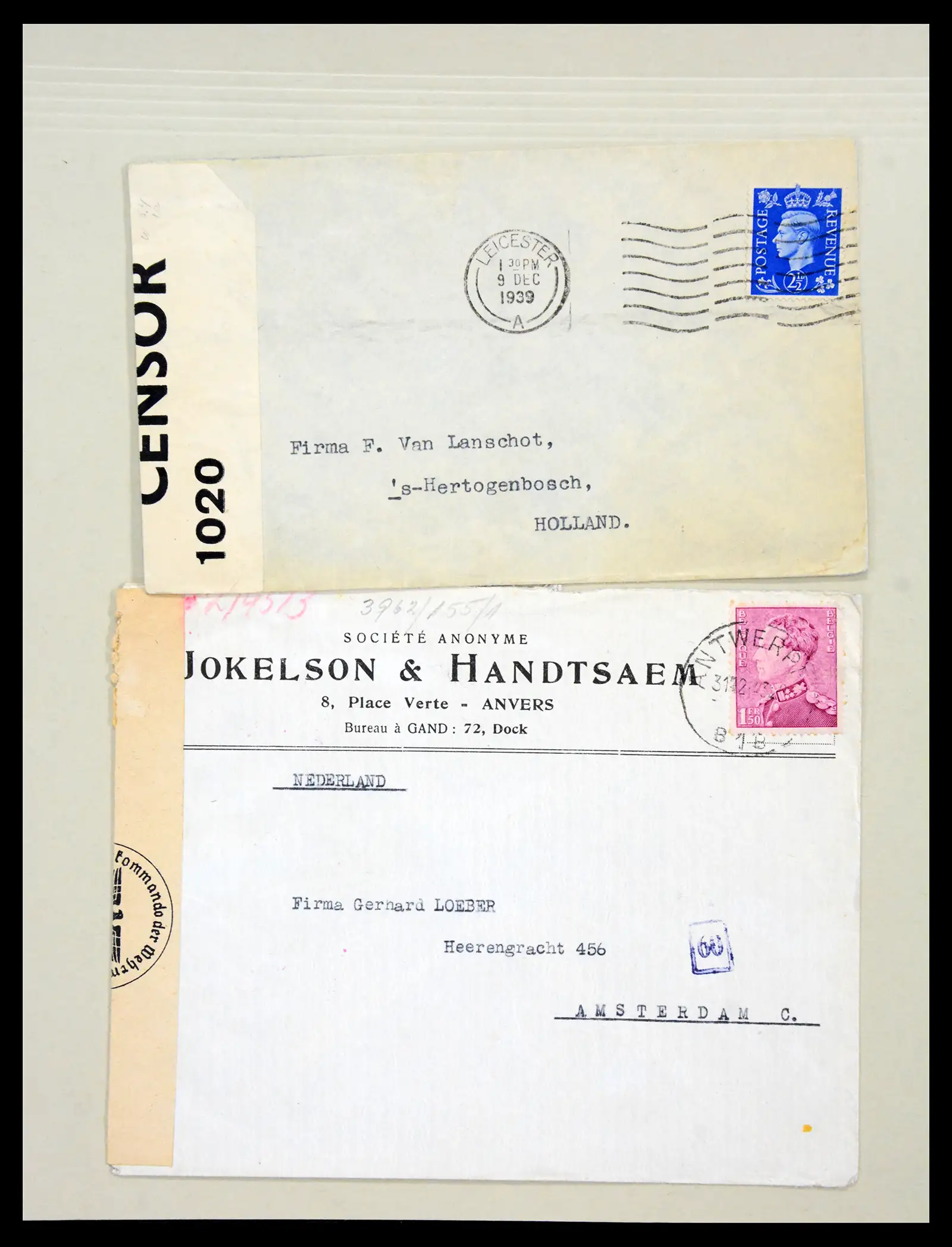 38762 0053 - Postzegelverzameling 38762 Wereld brieven 1880-1945.