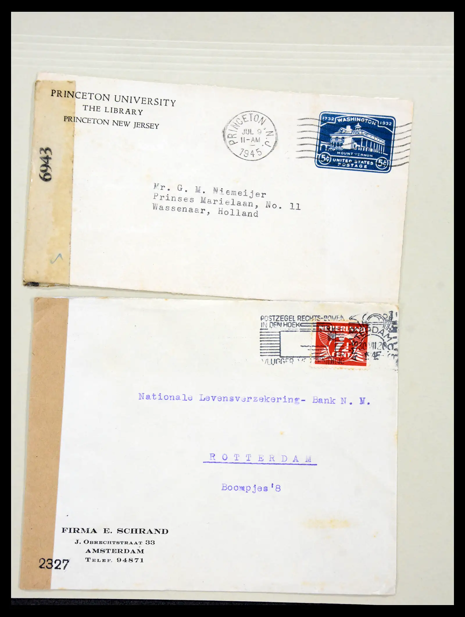 38762 0055 - Postzegelverzameling 38762 Wereld brieven 1880-1945.