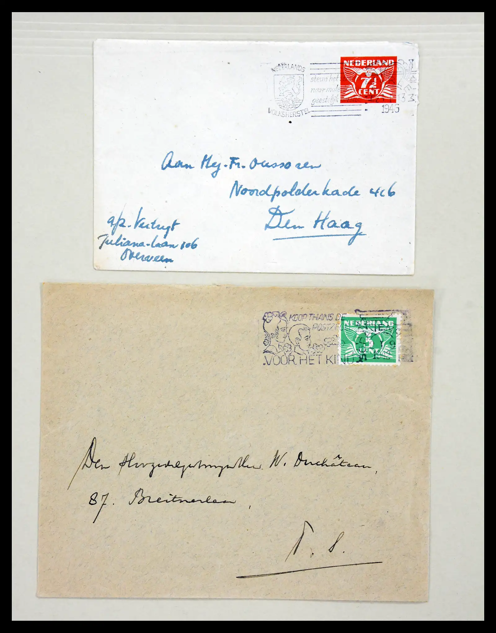 38762 0058 - Postzegelverzameling 38762 Wereld brieven 1880-1945.