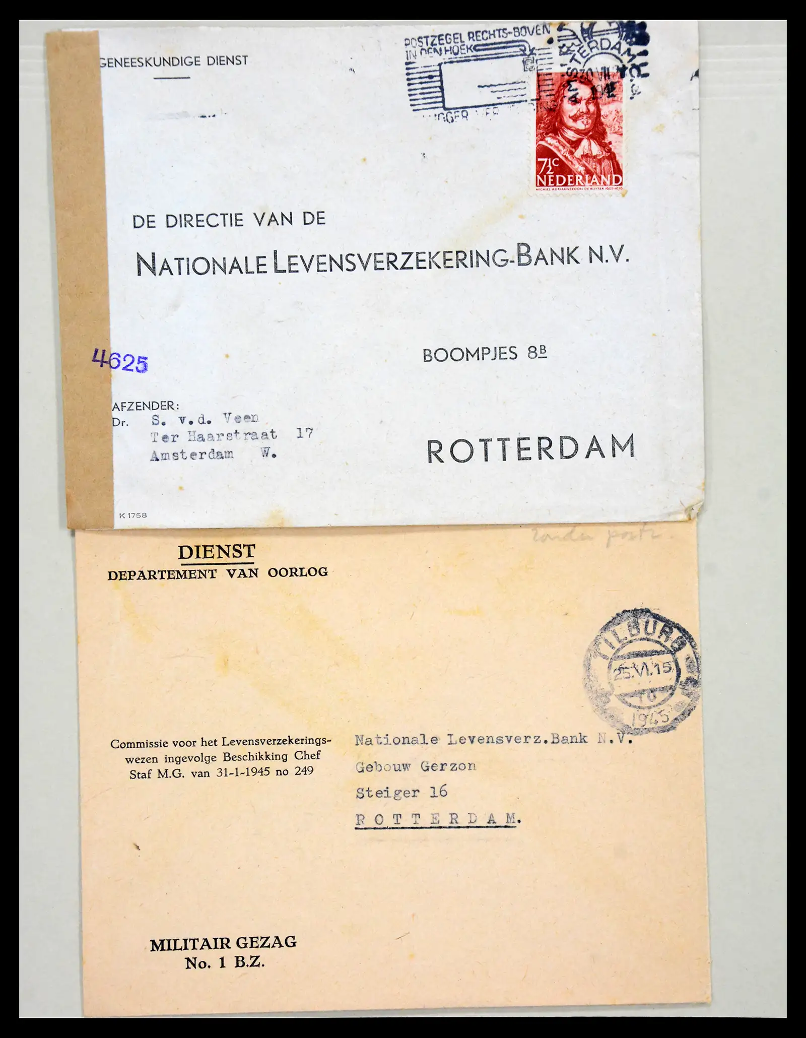 38762 0061 - Postzegelverzameling 38762 Wereld brieven 1880-1945.
