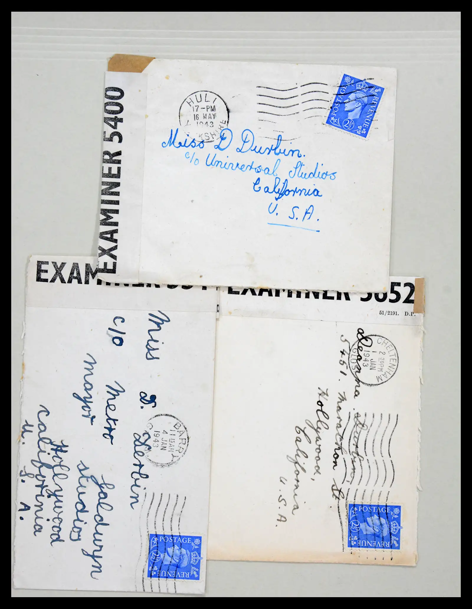 38762 0063 - Postzegelverzameling 38762 Wereld brieven 1880-1945.
