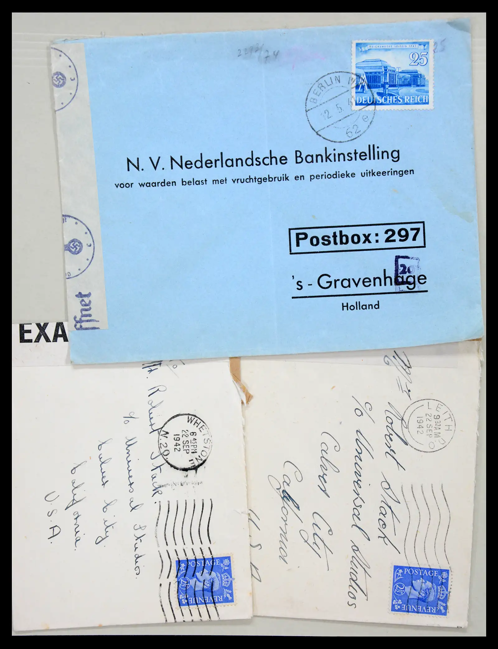 38762 0070 - Postzegelverzameling 38762 Wereld brieven 1880-1945.