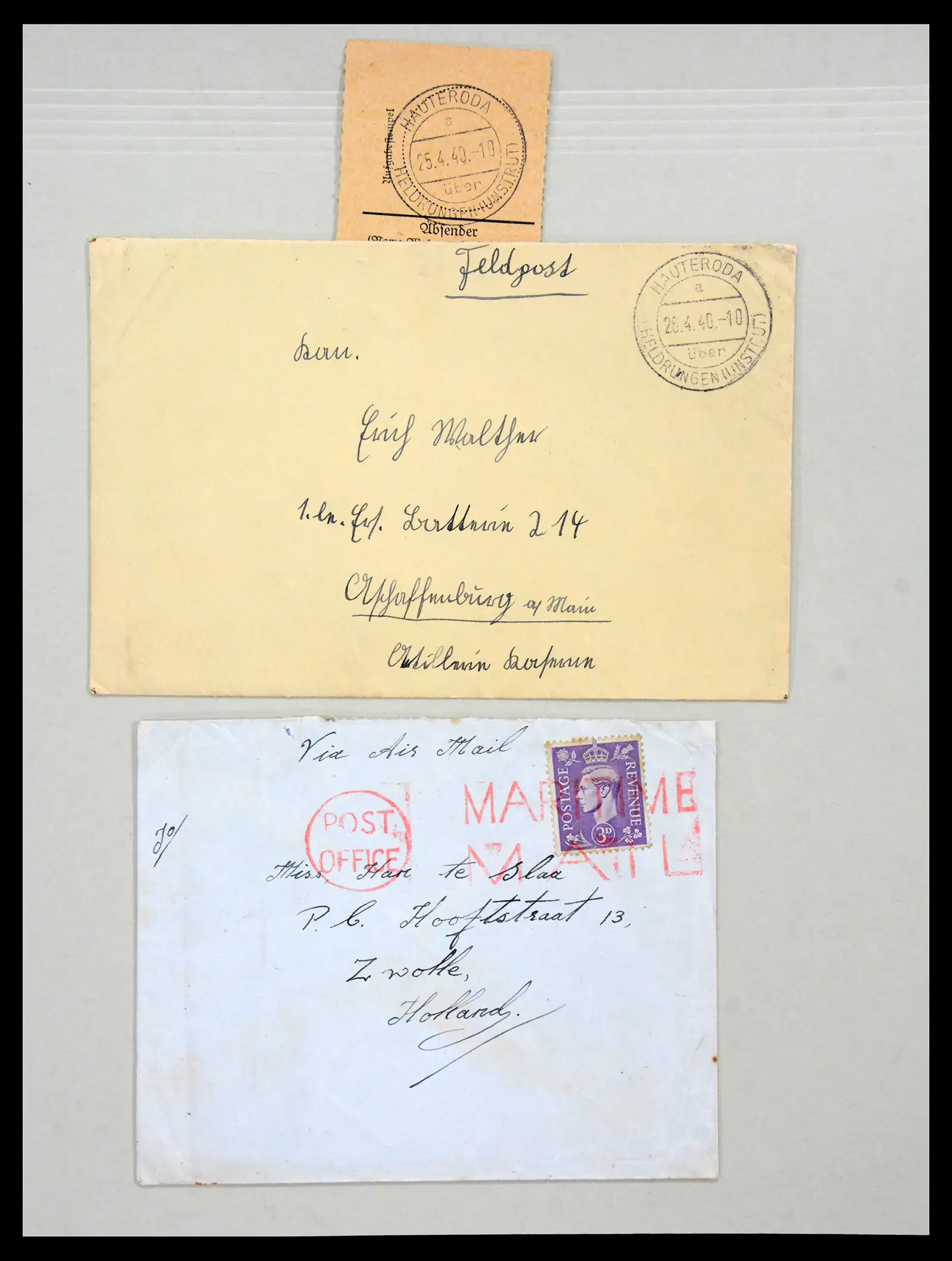 38762 0079 - Postzegelverzameling 38762 Wereld brieven 1880-1945.