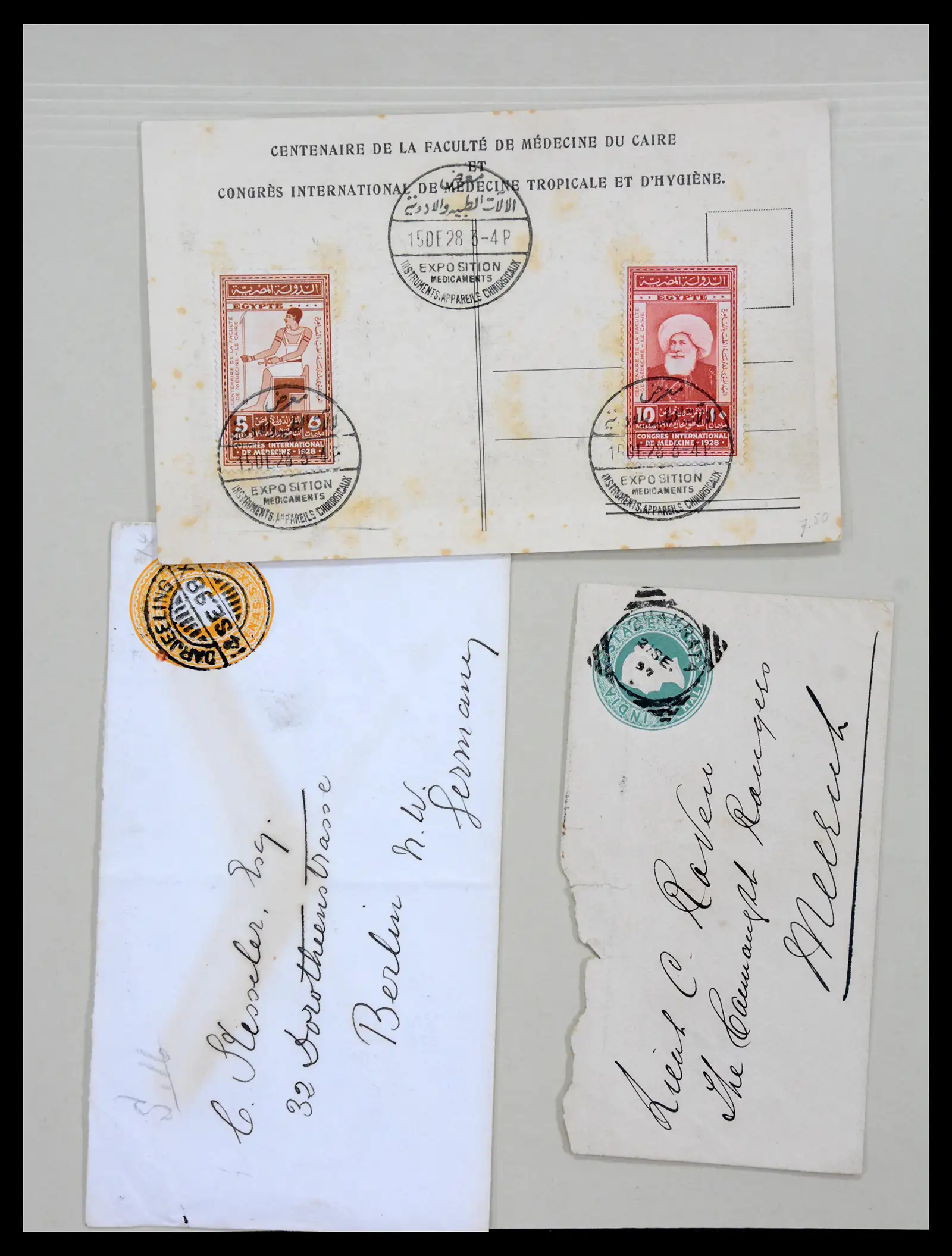 38762 0085 - Postzegelverzameling 38762 Wereld brieven 1880-1945.