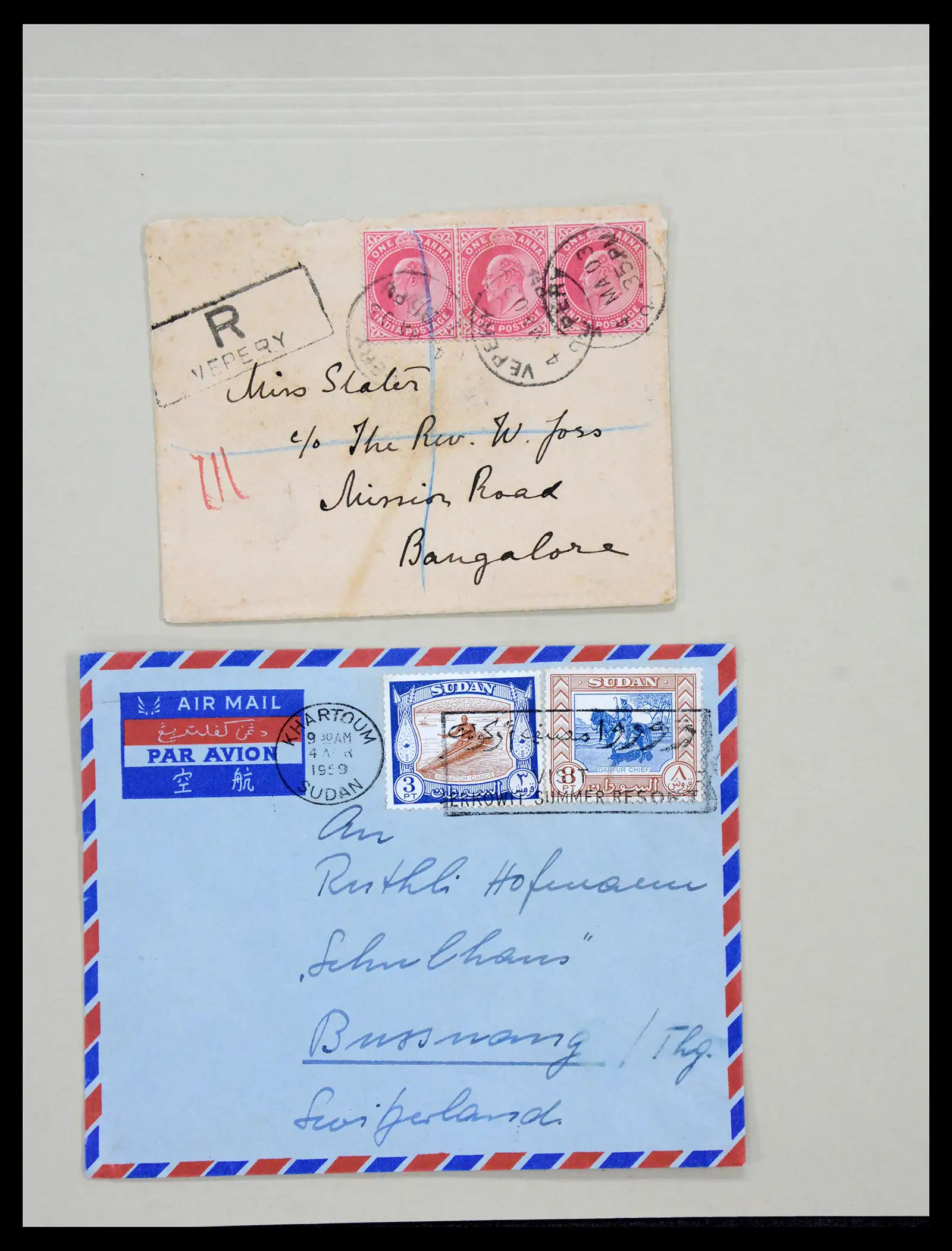 38762 0088 - Postzegelverzameling 38762 Wereld brieven 1880-1945.