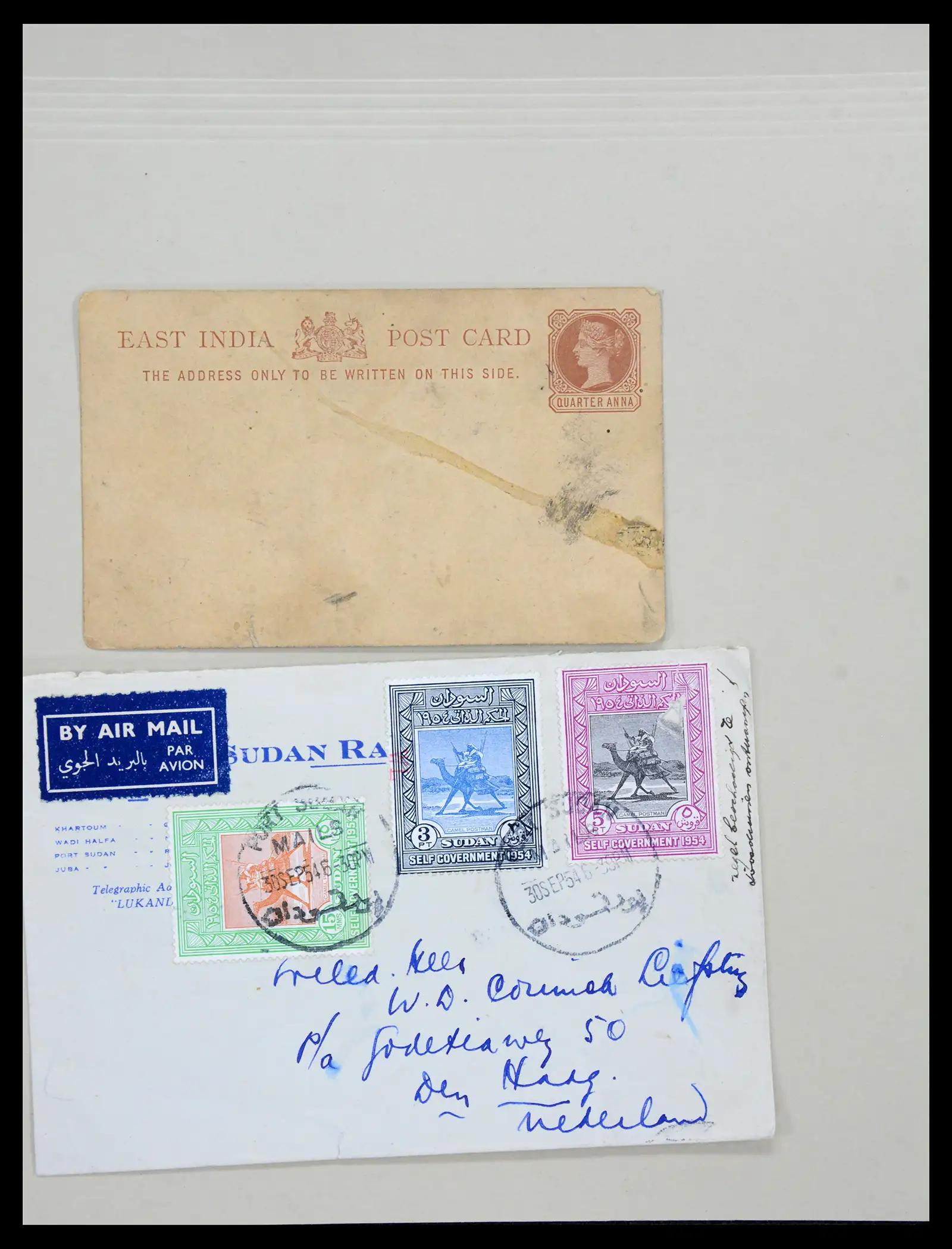 38762 0089 - Postzegelverzameling 38762 Wereld brieven 1880-1945.