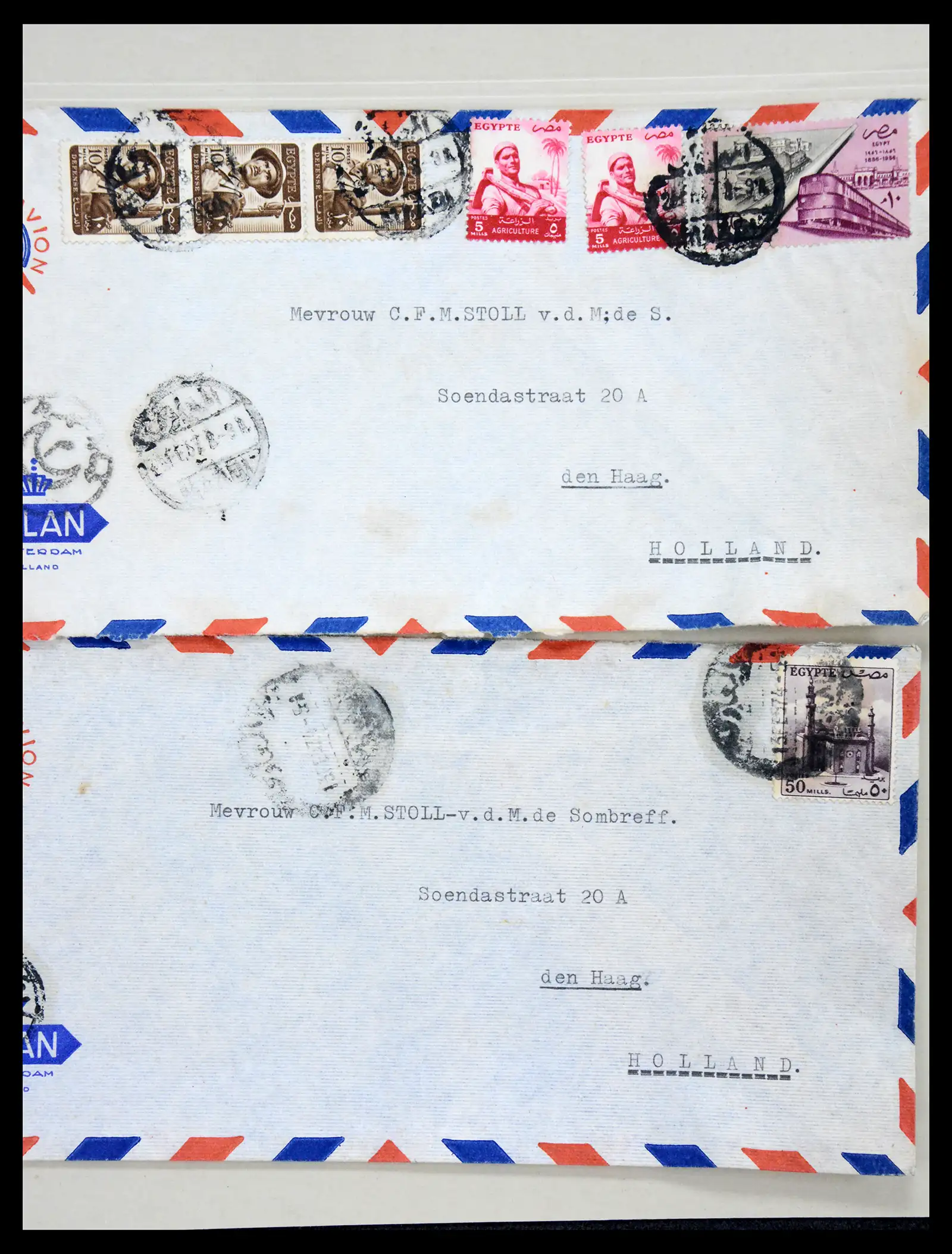 38762 0091 - Postzegelverzameling 38762 Wereld brieven 1880-1945.
