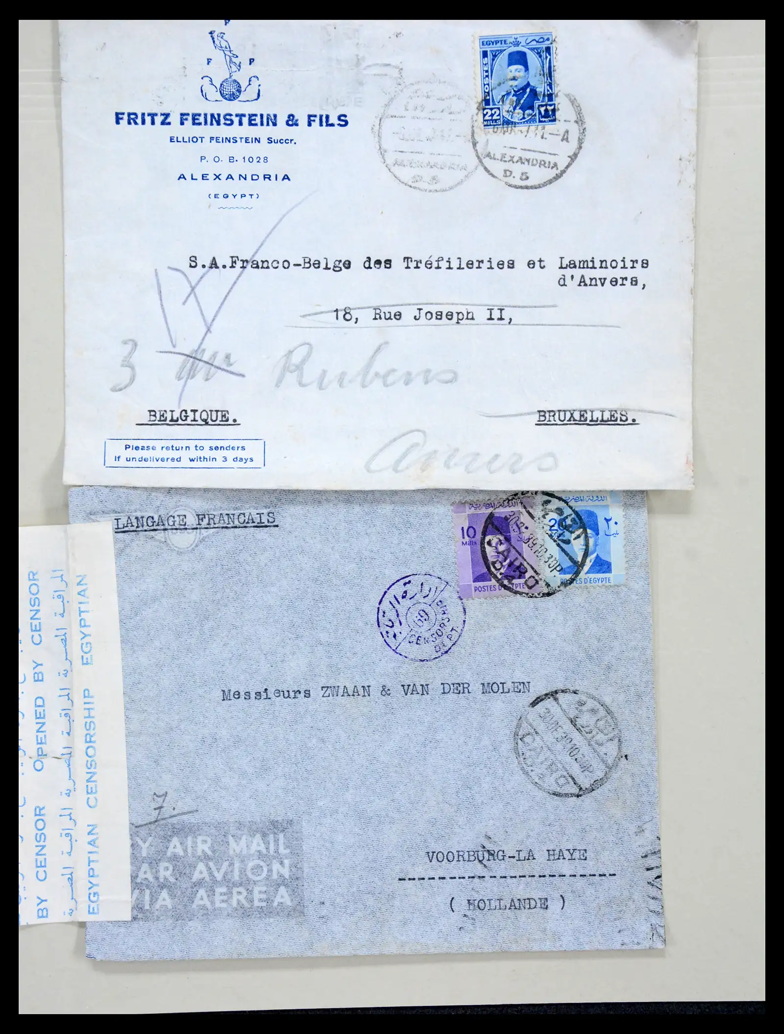 38762 0092 - Postzegelverzameling 38762 Wereld brieven 1880-1945.